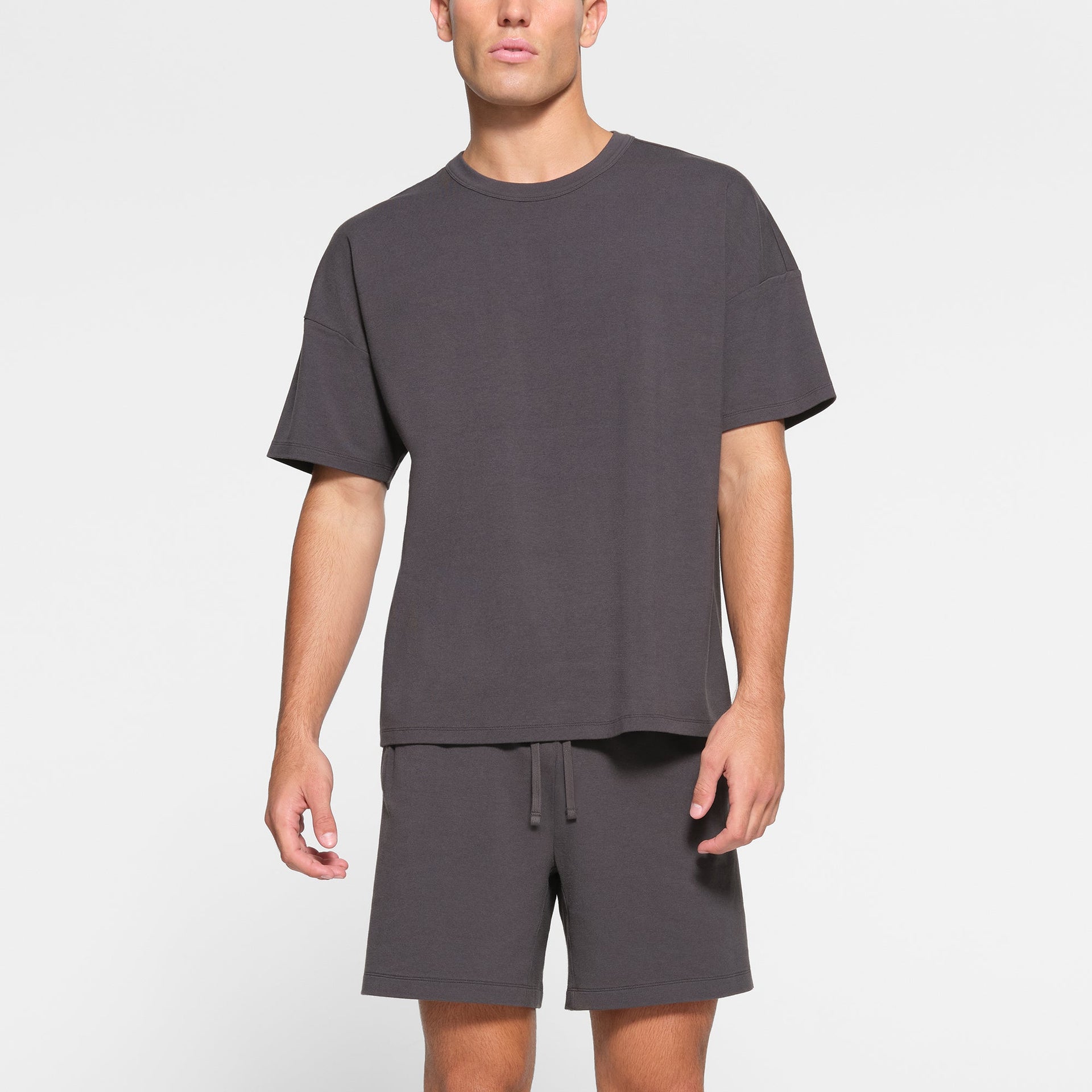 JERSEY LOUNGE MENS OVERSIZED T-SHIRT | ASH