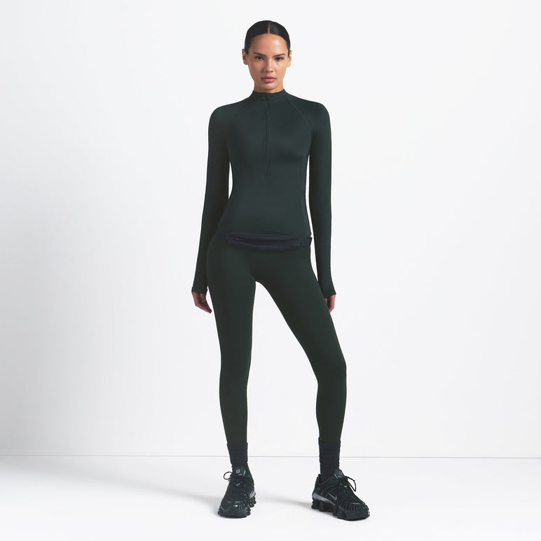 NikeSKIMS SHINE LONG SLEEVE HALF ZIP | DARK TEAL