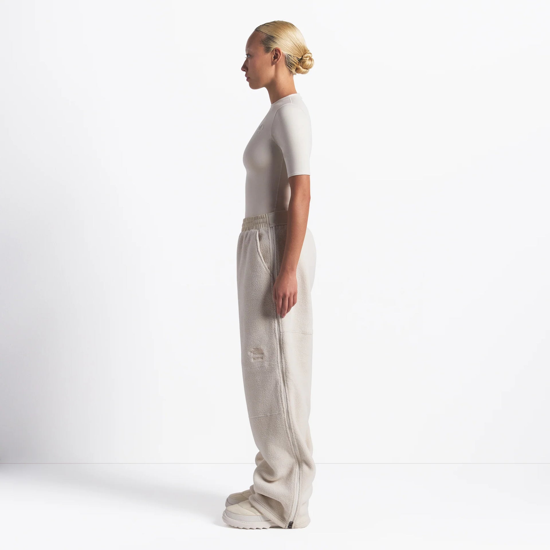 THE NORTH FACE X SKIMS 1995 DENALI FLEECE STRAIGHT LEG PANT | BONE
