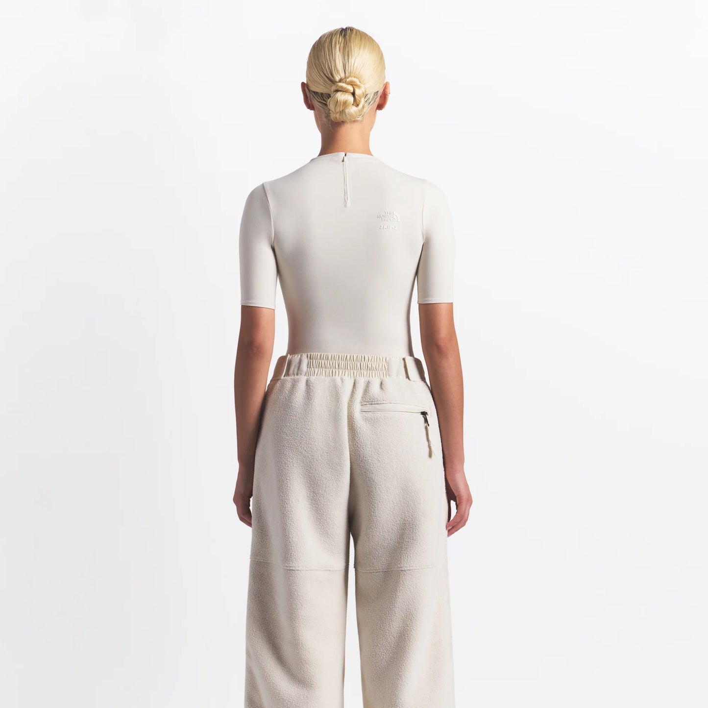 THE NORTH FACE X SKIMS 1995 DENALI FLEECE STRAIGHT LEG PANT | BONE