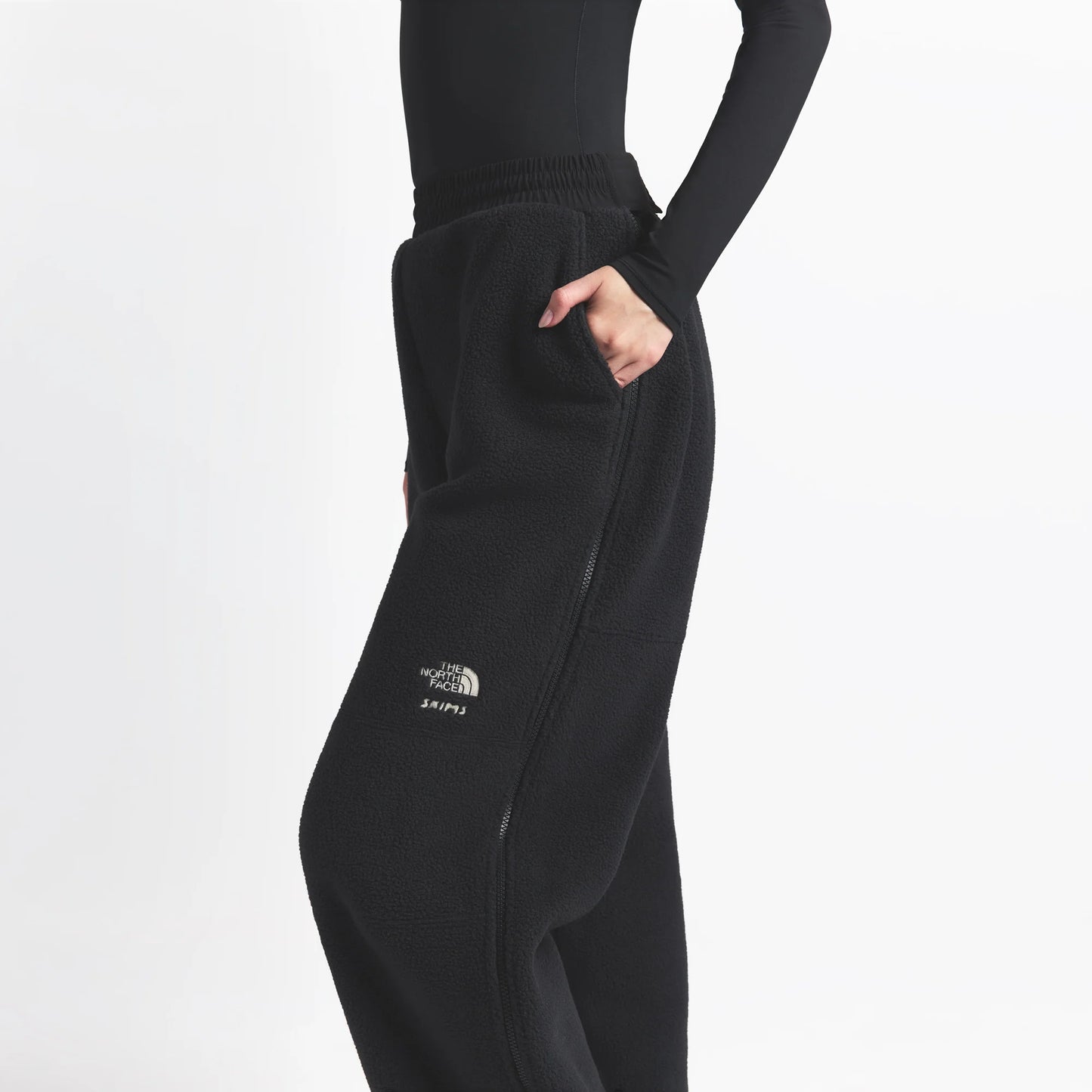 THE NORTH FACE X SKIMS 1995 DENALI FLEECE STRAIGHT LEG PANT | ONYX