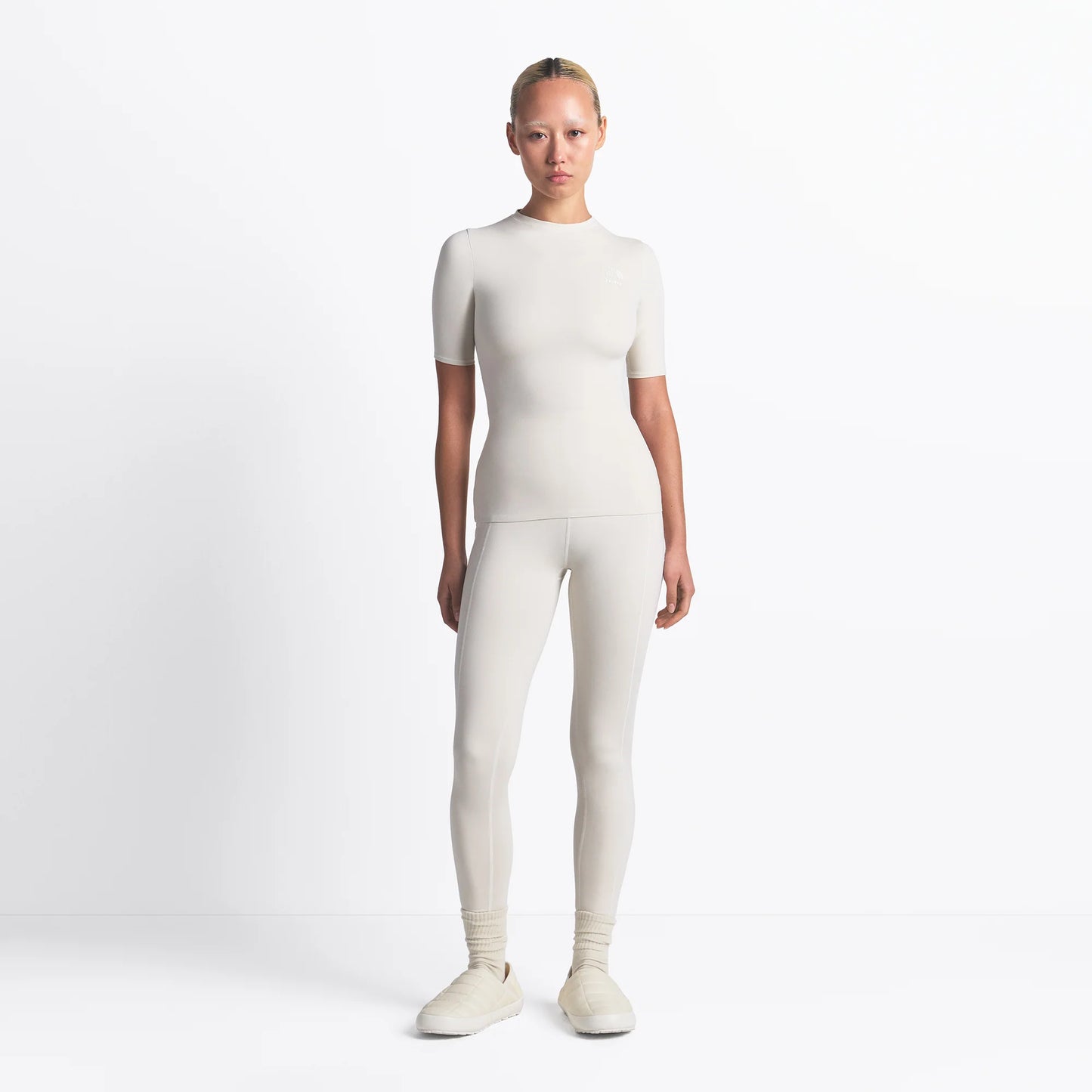 THE NORTH FACE X SKIMS REFINA SHORT SLEEVE TOP | BONE