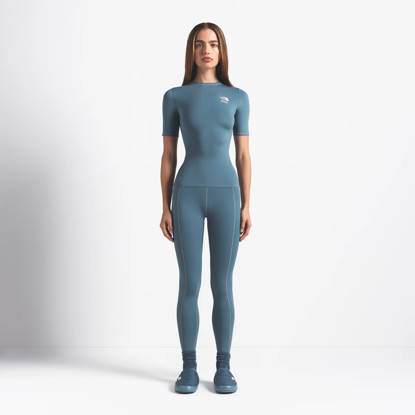 THE NORTH FACE X SKIMS REFINA SHORT SLEEVE TOP | KYANITE