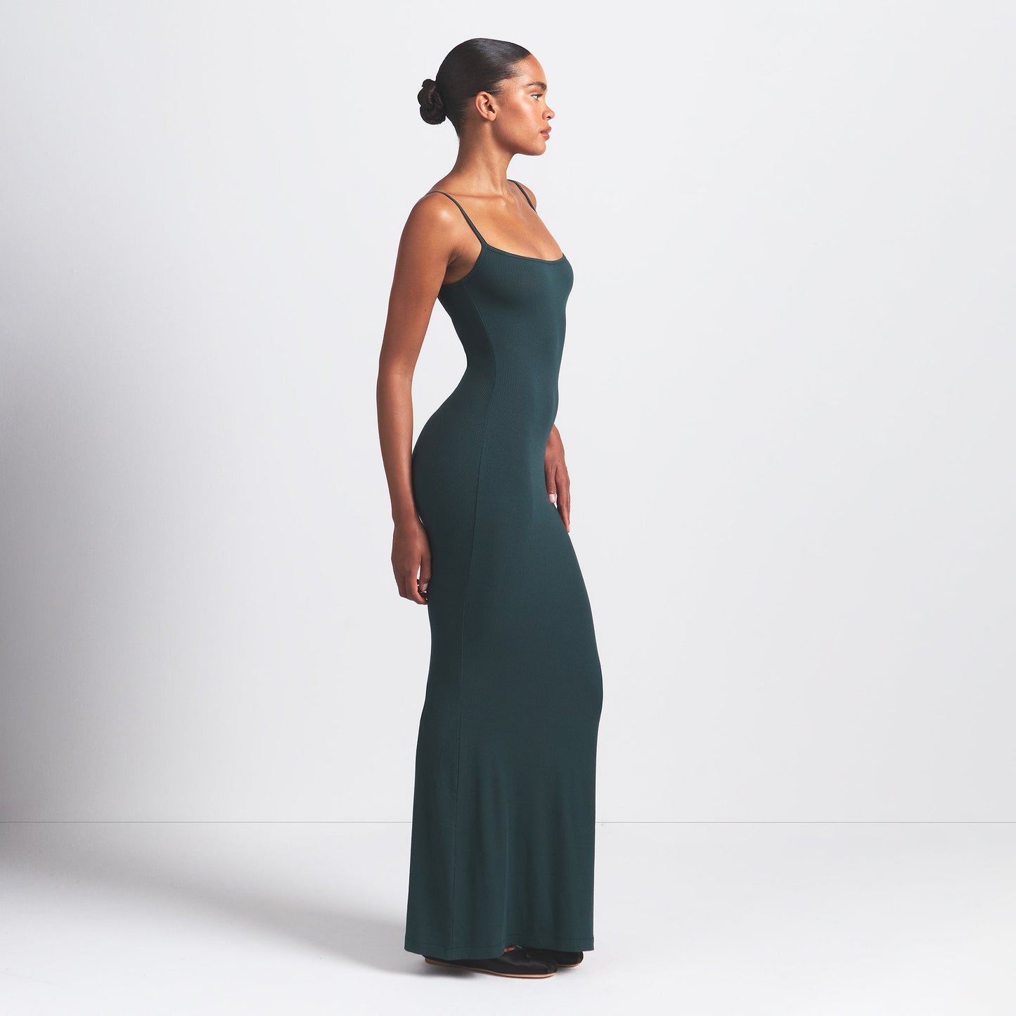 SOFT LOUNGE LONG SLIP DRESS | CYPRESS