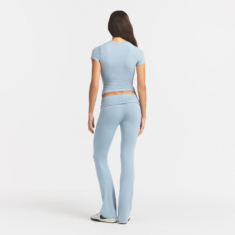 COTTON JERSEY FOLDOVER PANT | FOG