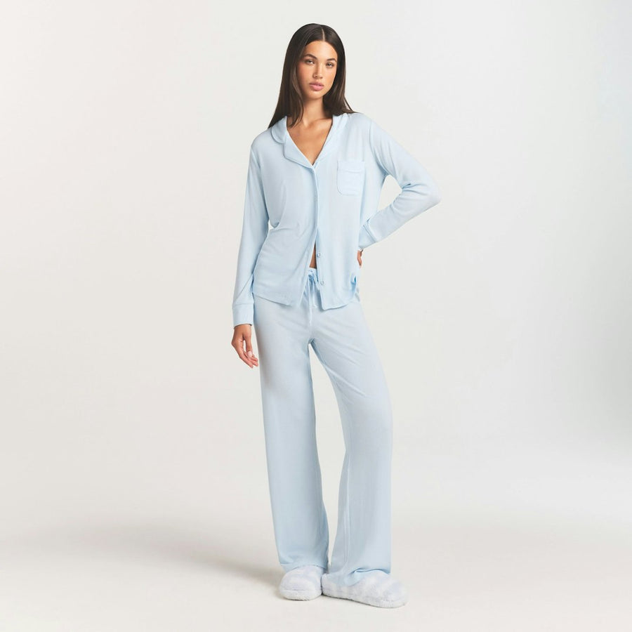 SOFT LOUNGE SLEEP SET | BABY BLUE