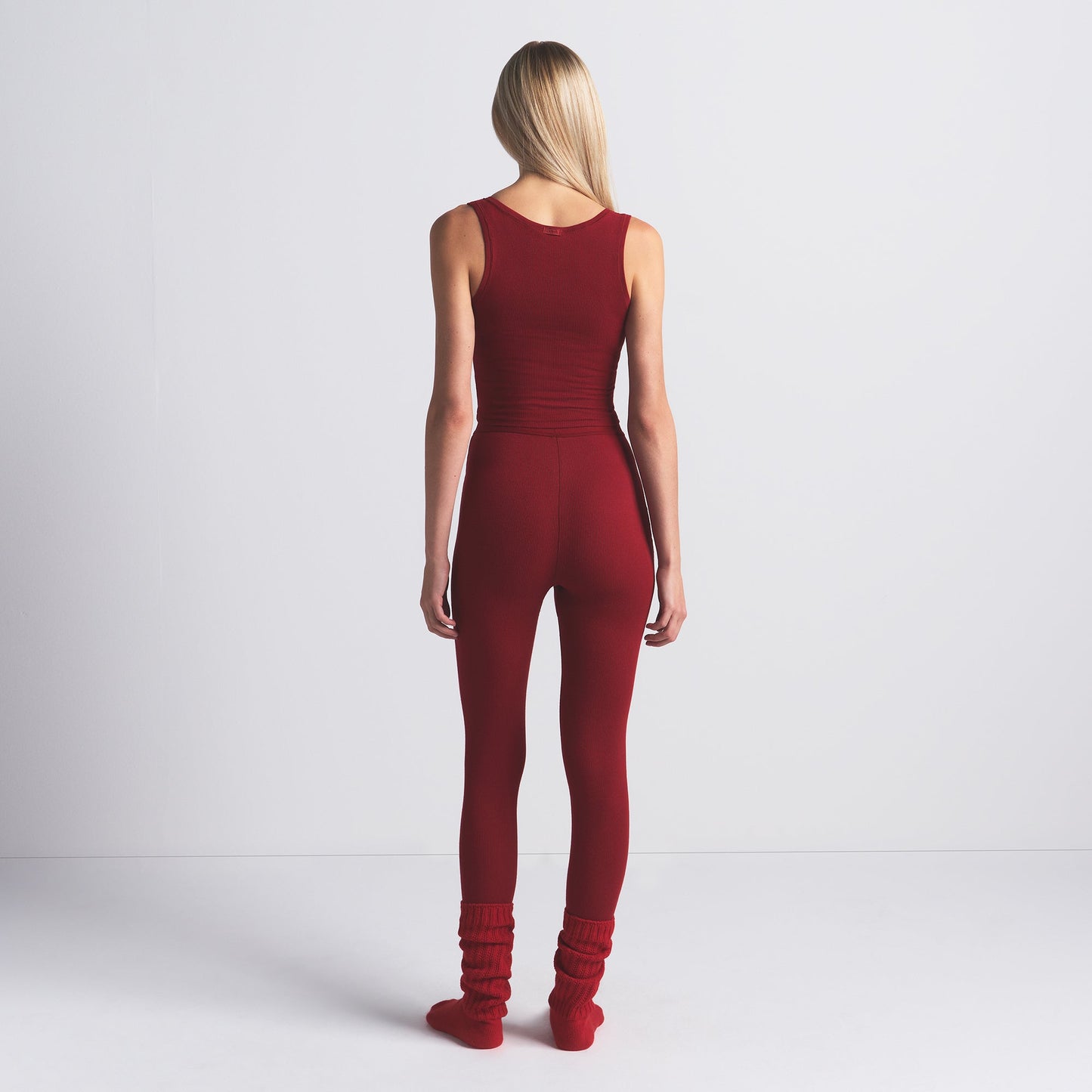 COTTON RIB TANK | BRICK