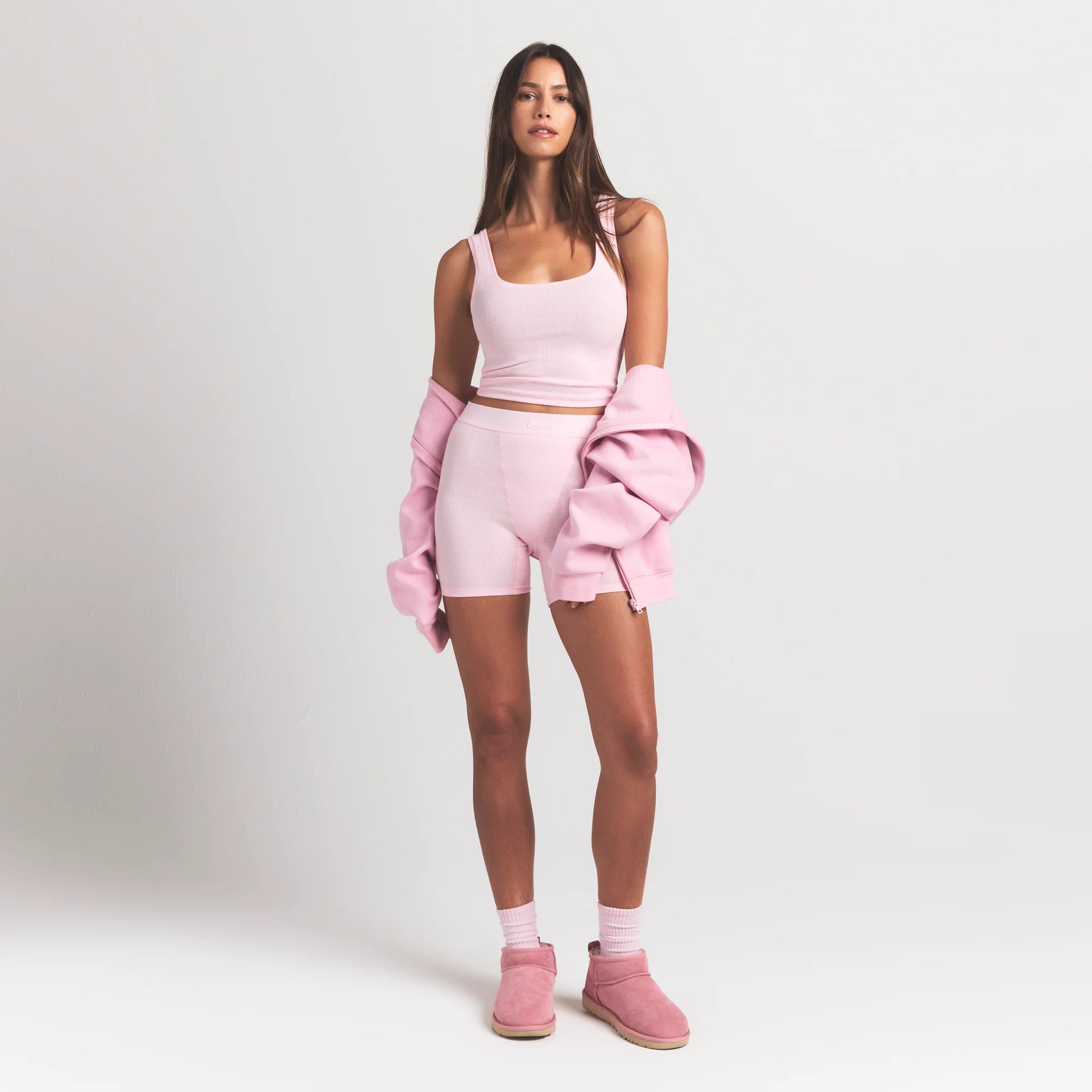 COTTON RIB TANK | CHERRY BLOSSOM