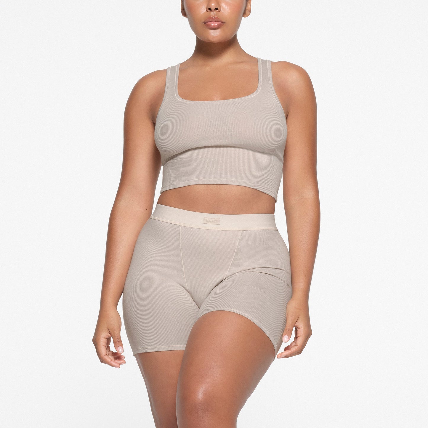COTTON RIB TANK | STONE