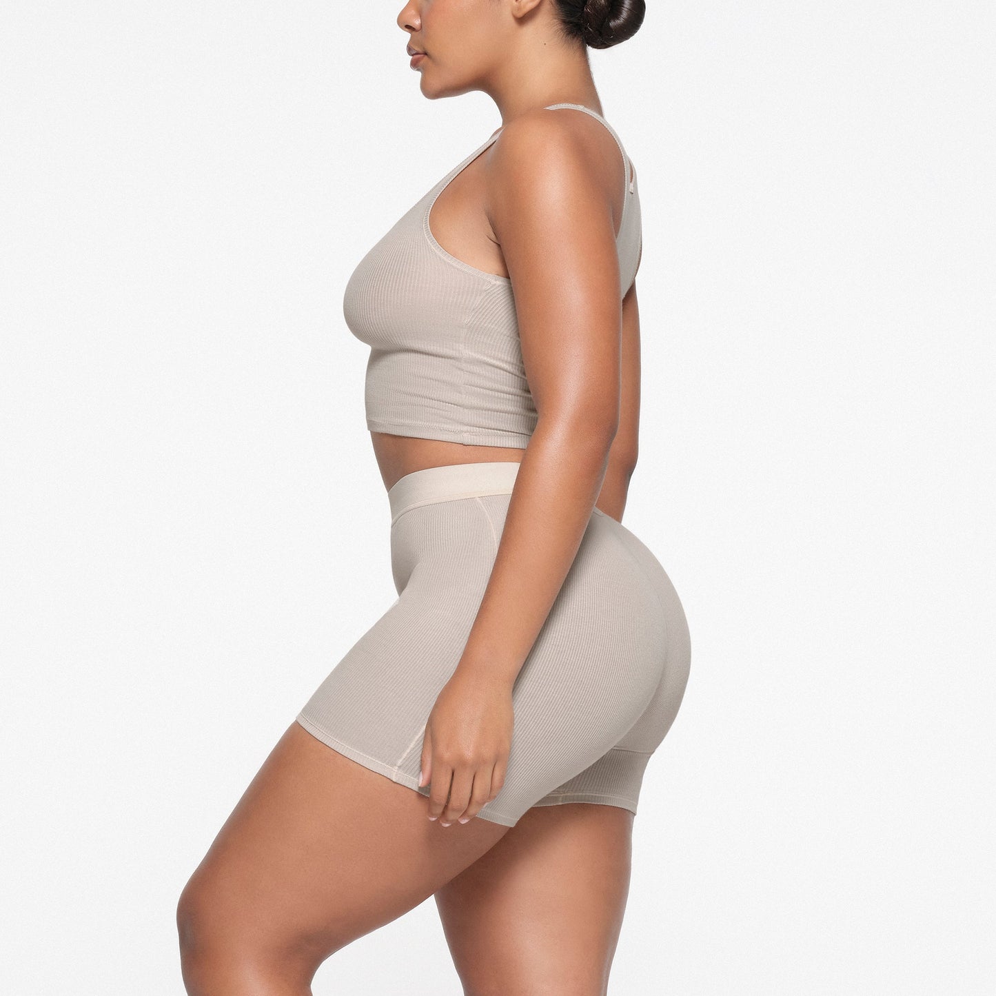 COTTON RIB TANK | STONE