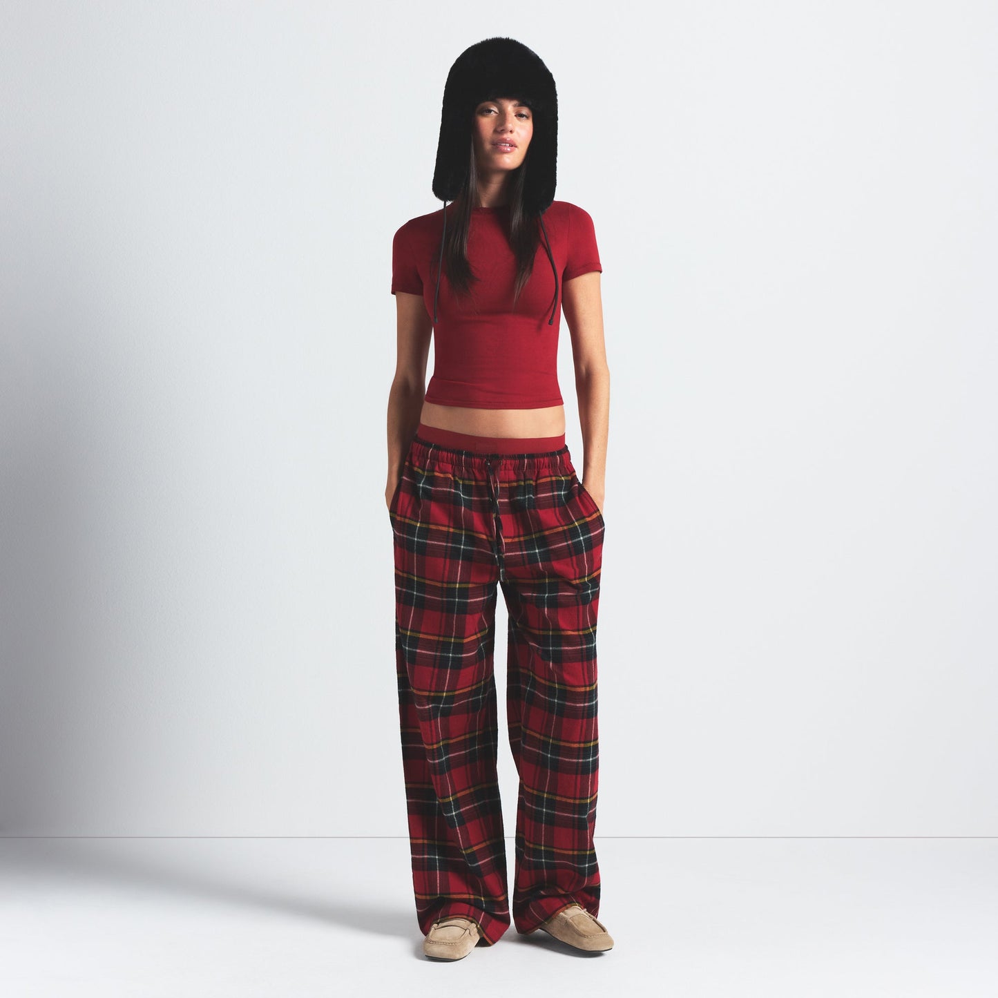 COTTON JERSEY T-SHIRT | BRICK