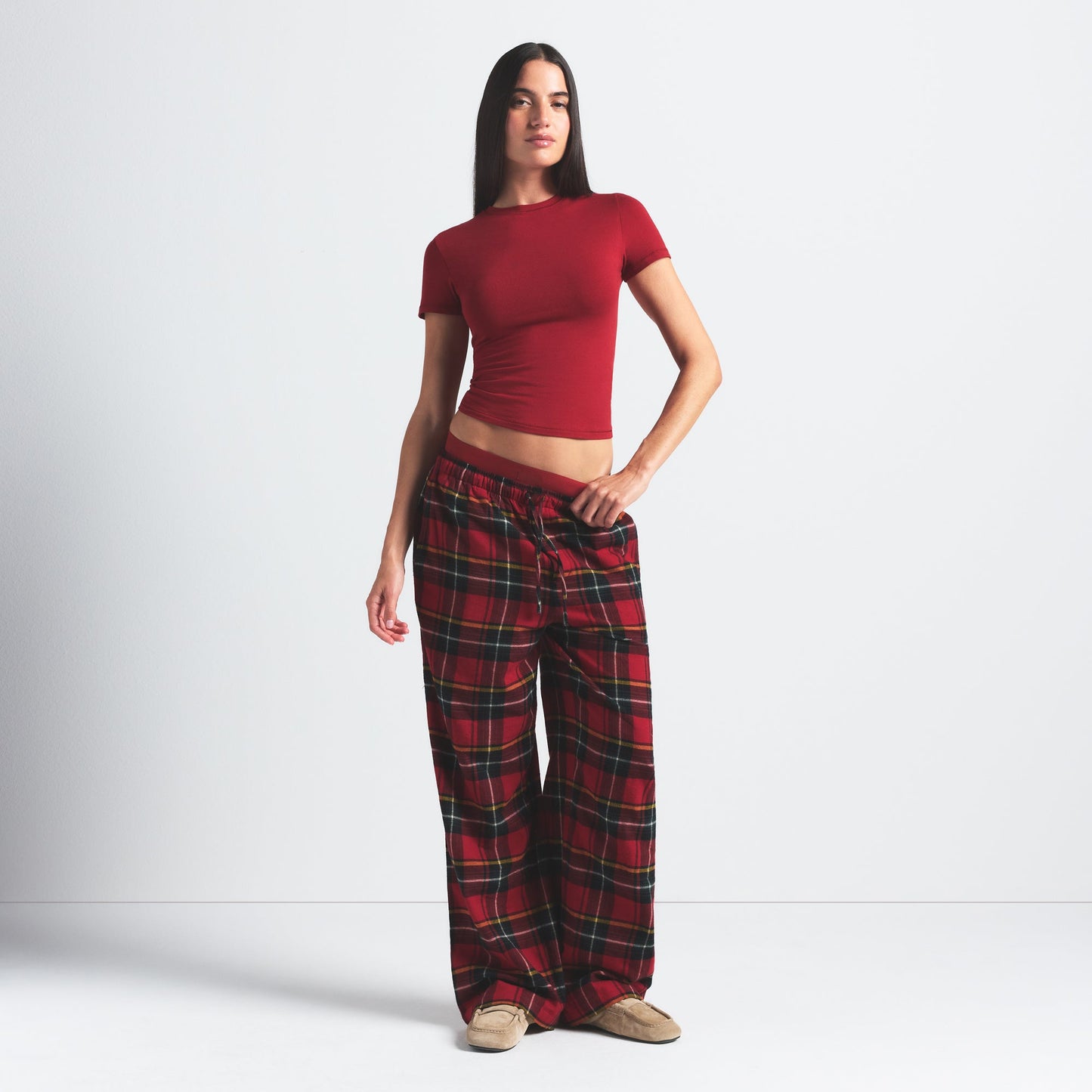 COTTON JERSEY T-SHIRT | BRICK