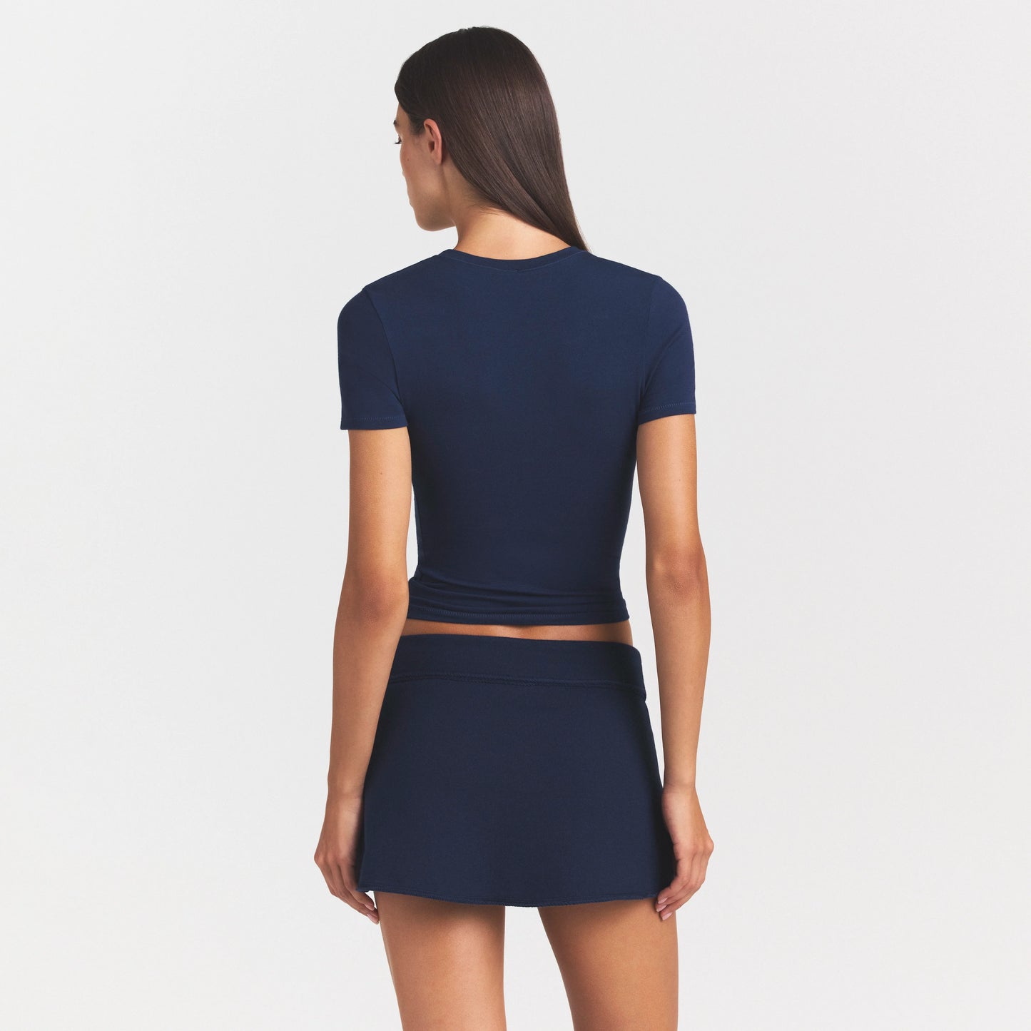 COTTON JERSEY T-SHIRT | NAVY