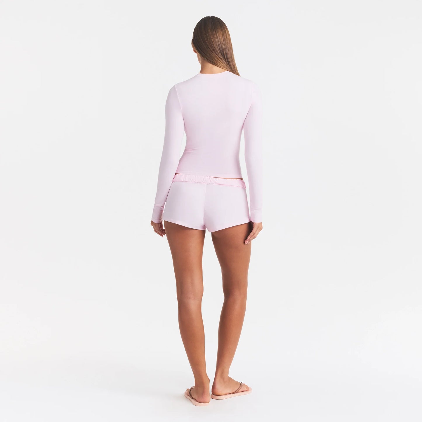 COTTON JERSEY LONG SLEEVE T-SHIRT | CHERRY BLOSSOM