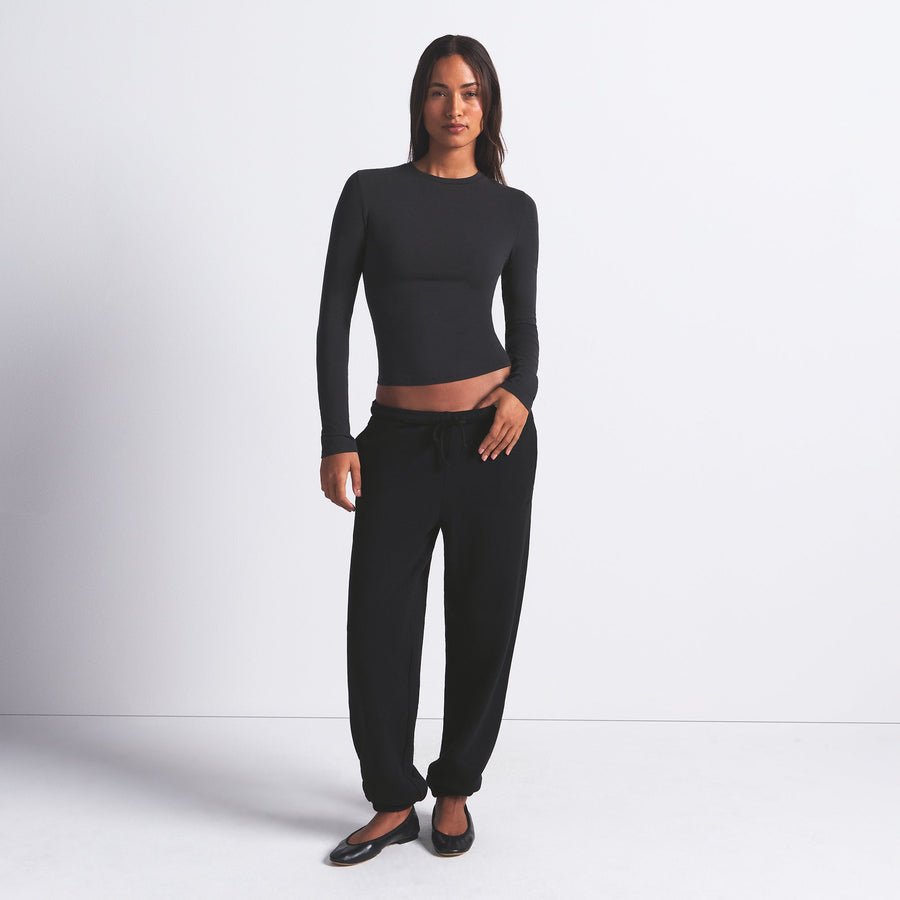 COTTON JERSEY LONG SLEEVE T-SHIRT | SOOT