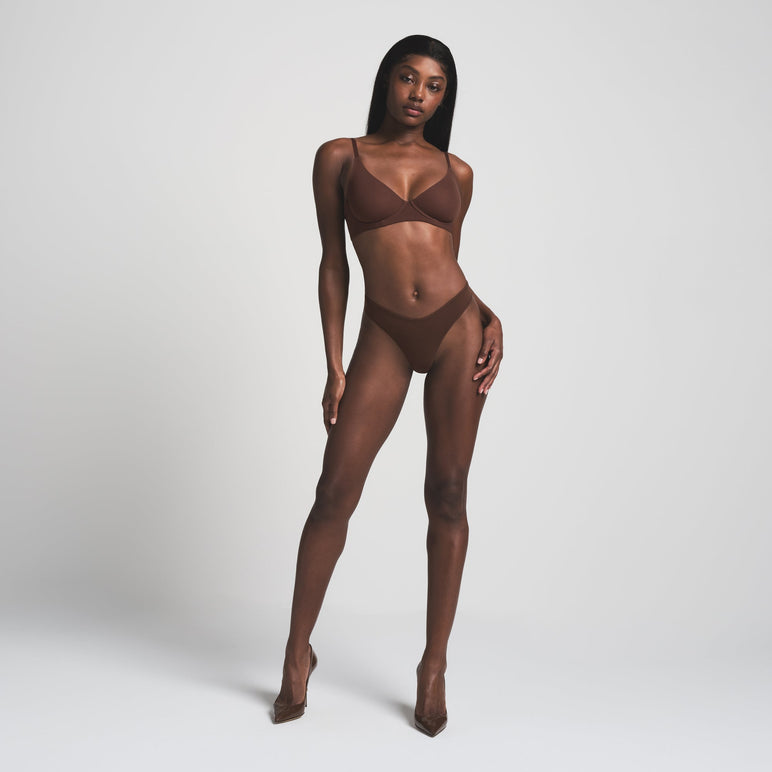 FITS EVERYBODY UNLINED DEMI BRA | COCOA