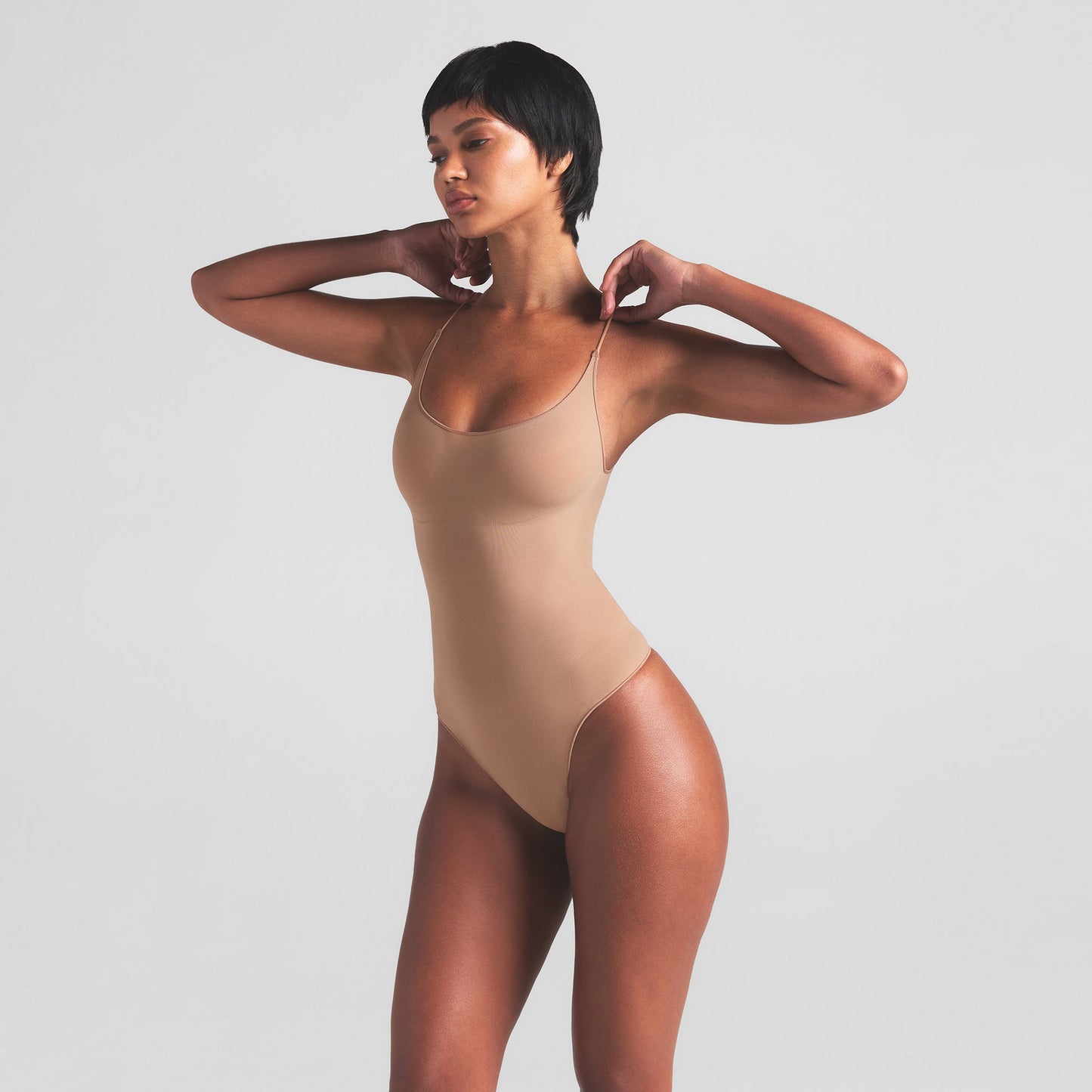 SHEER SEAMLESS THONG BODYSUIT | SIENNA