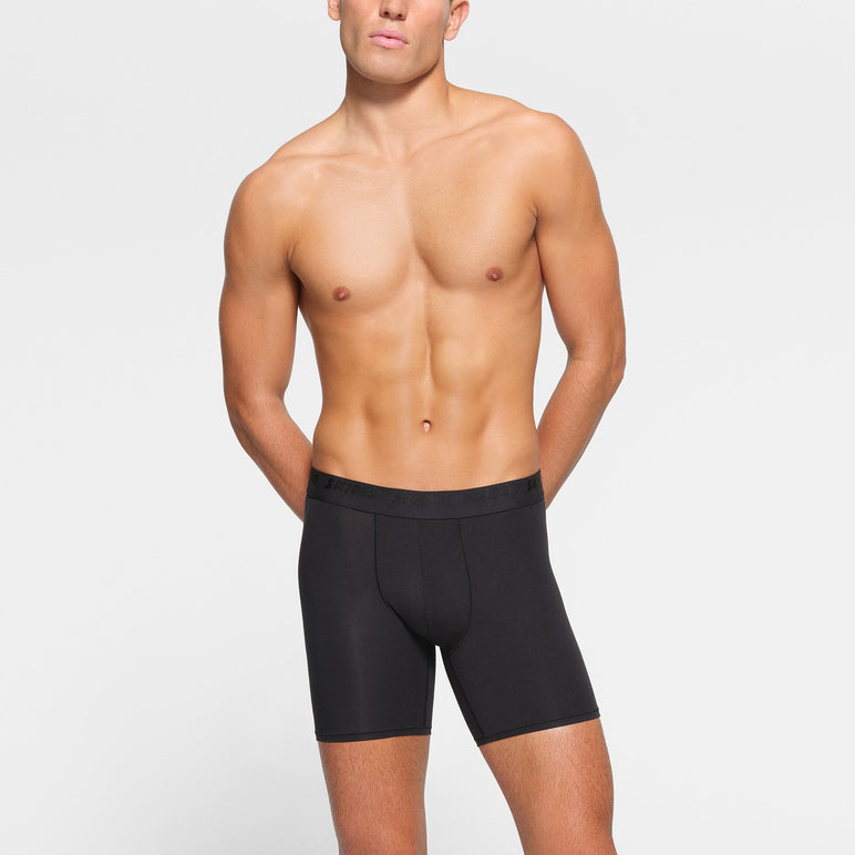 SKIMS STRETCH MENS 5" BOXER BRIEF 3-PACK | OBSIDIAN