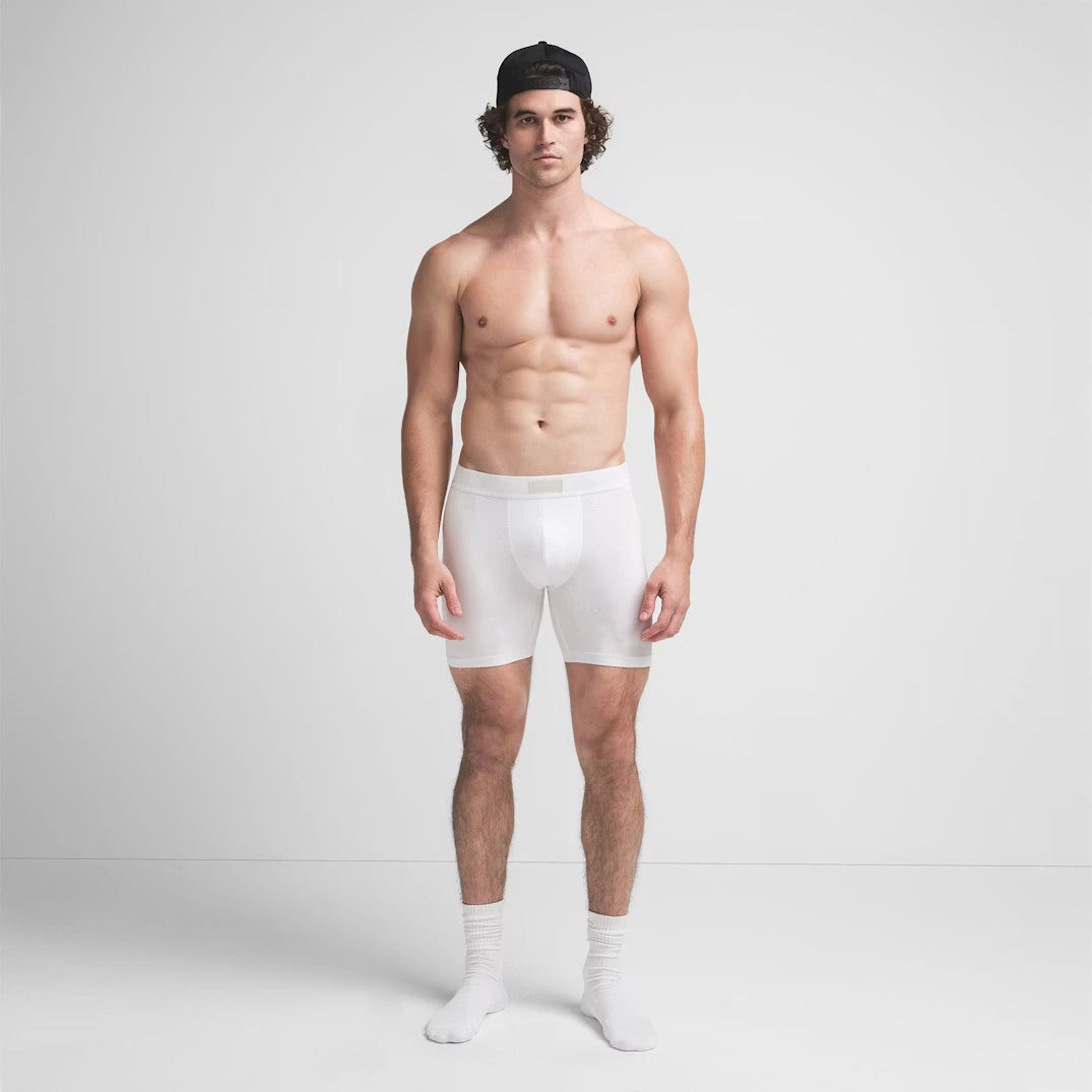 SKIMS COTTON MENS 5" BOXER BRIEF 3-PACK | RUBY ESPRESSO MULTI