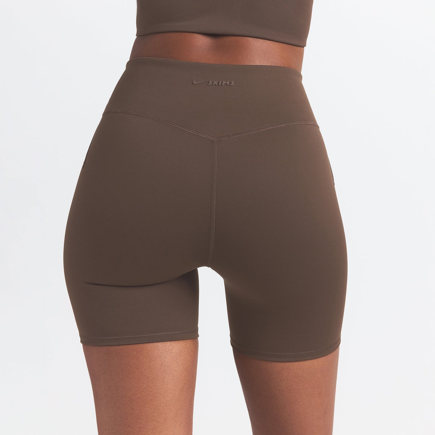 NikeSKIMS MATTE 5" BIKER SHORT | DARK SEPIA