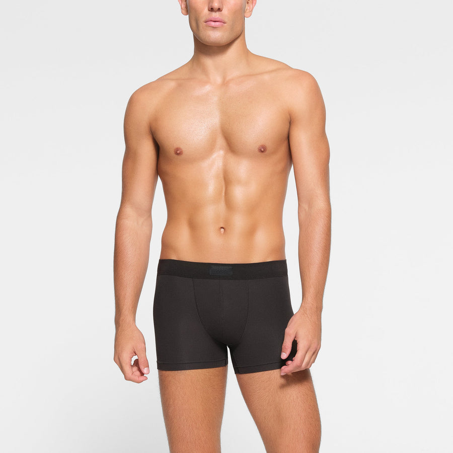 SKIMS COTTON MENS 3" BOXER BRIEF 3-PACK | ONYX