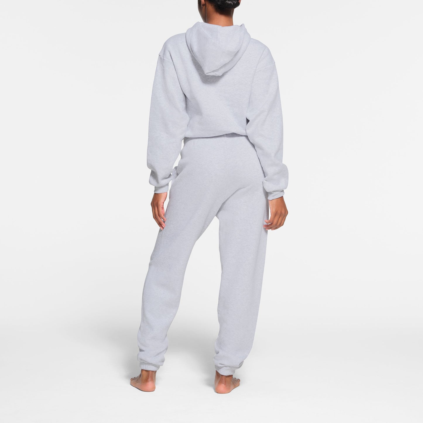 COTTON FLEECE JOGGER | LIGHT HEATHER GREY
