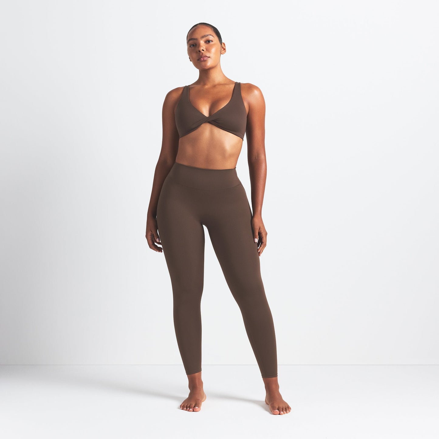 NikeSKIMS MATTE 26" LEGGING | DARK SEPIA