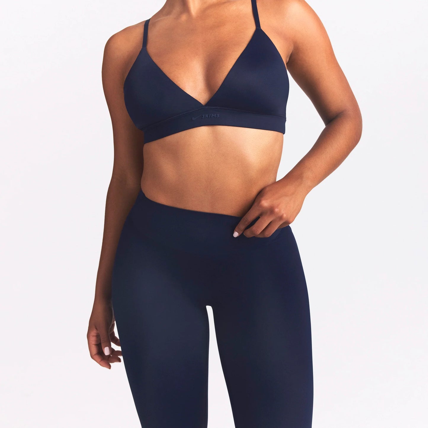 NikeSKIMS SHINE BONDED WAIST 26" LEGGING | NAVY
