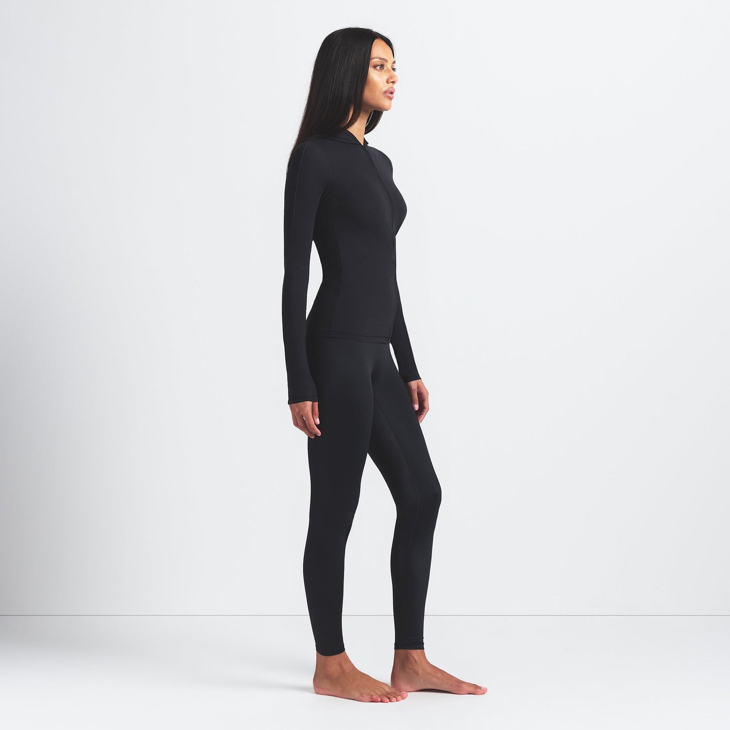 NikeSKIMS SHINE BONDED WAIST 26" LEGGING | OBSIDIAN