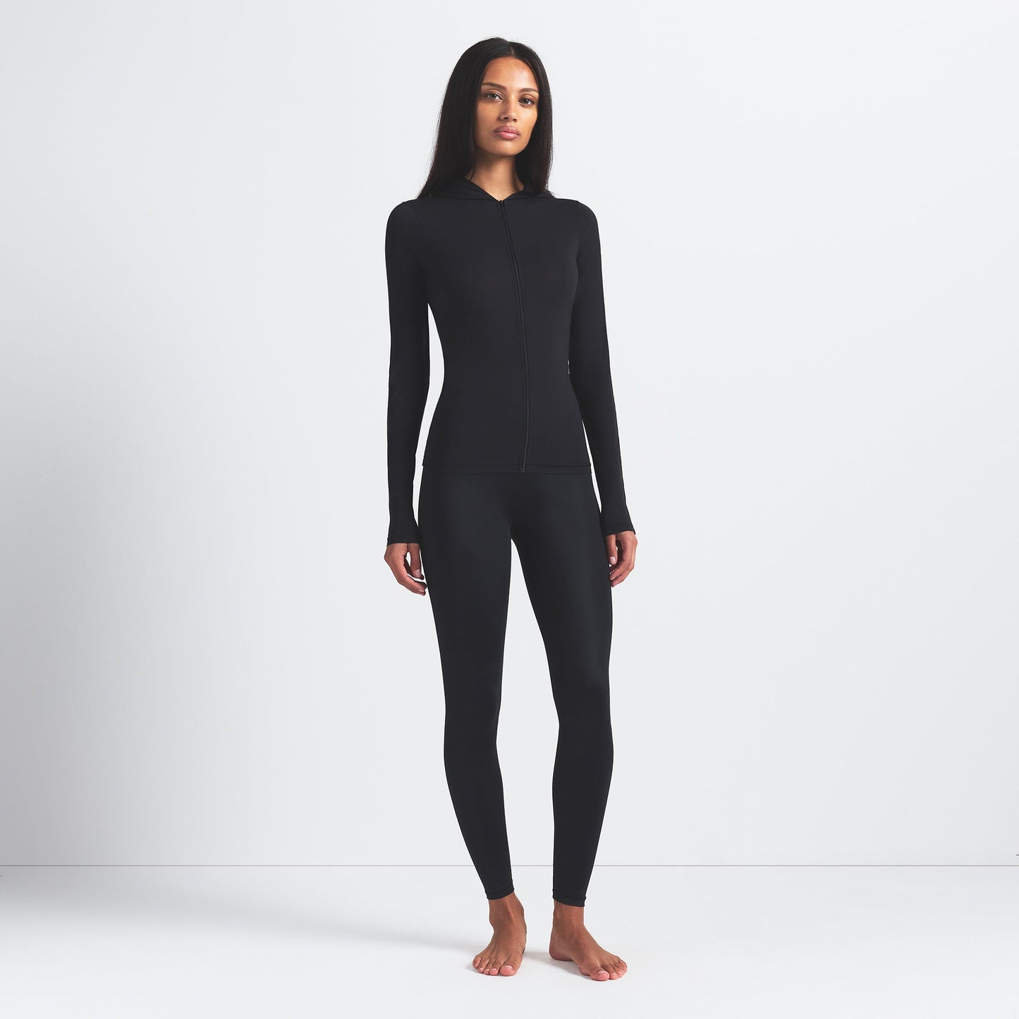 NikeSKIMS SHINE BONDED WAIST 26" LEGGING | OBSIDIAN