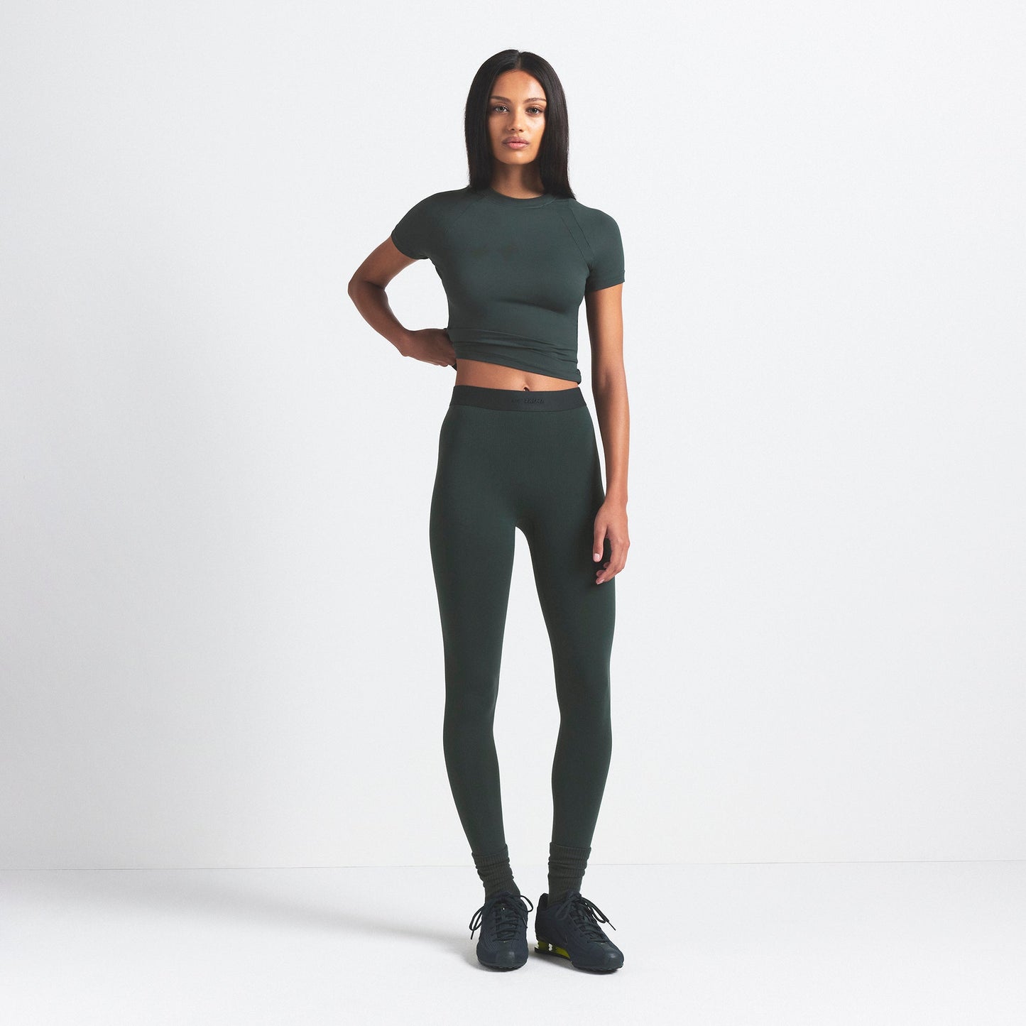 NikeSKIMS VINTAGE SEAMLESS LEGGING 26" | DARK TEAL