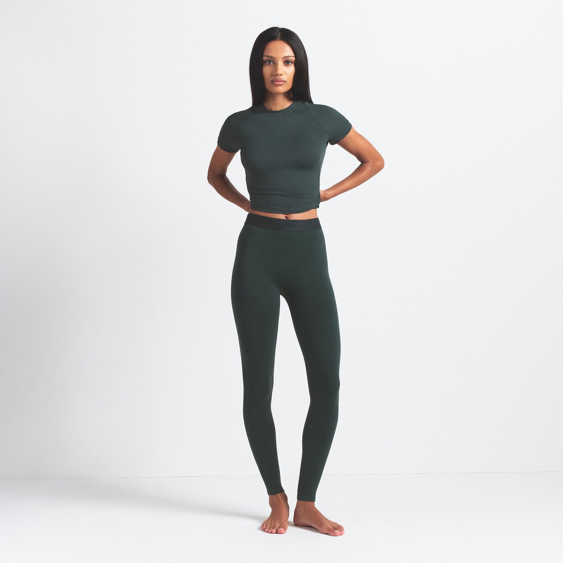 NikeSKIMS VINTAGE SEAMLESS LEGGING 26" | DARK TEAL