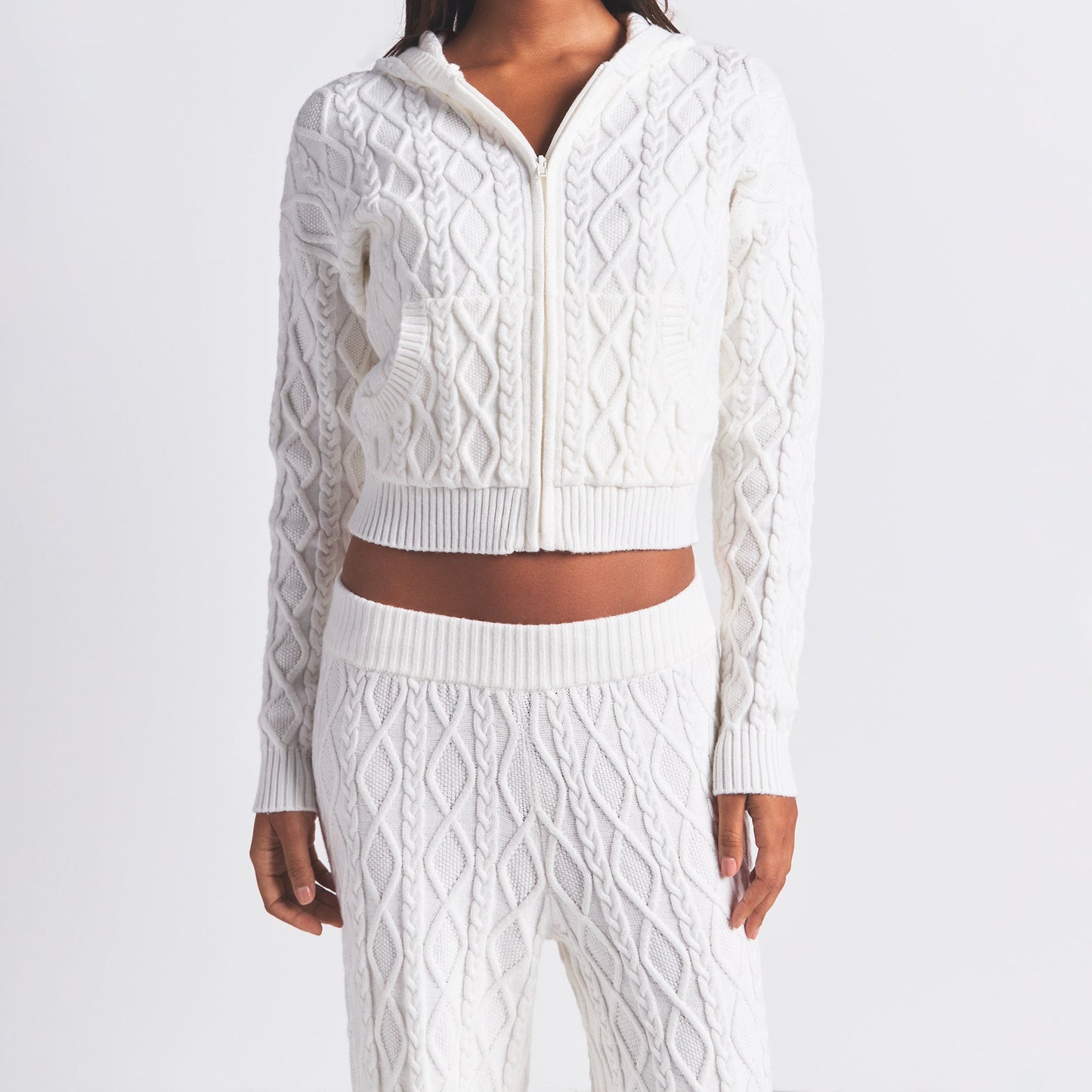 SWEATER KNIT STRAIGHT LEG PANT | IVORY