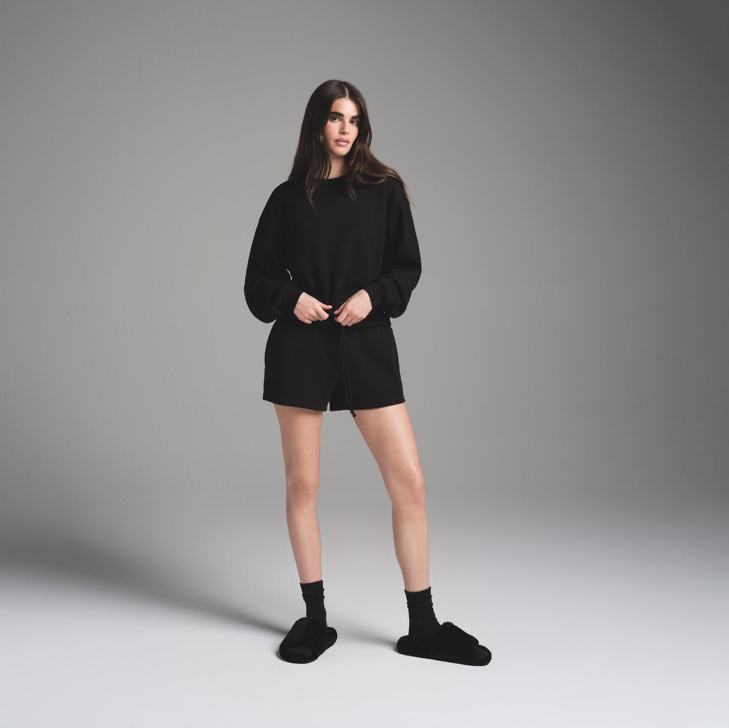 COTTON FLEECE CLASSIC SHORT | ONYX