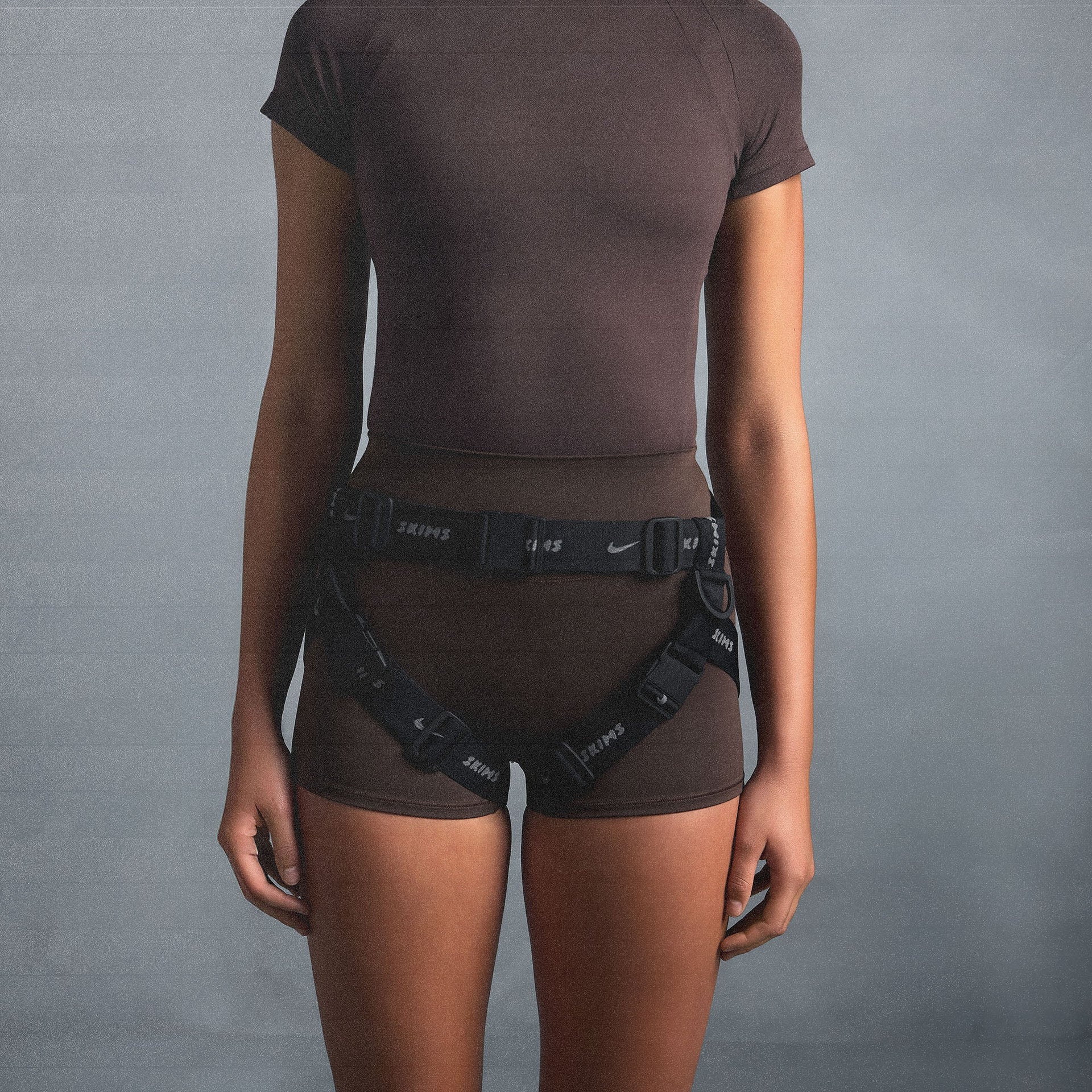 NikeSKIMS MATTE 3" SHORT | DARK SEPIA