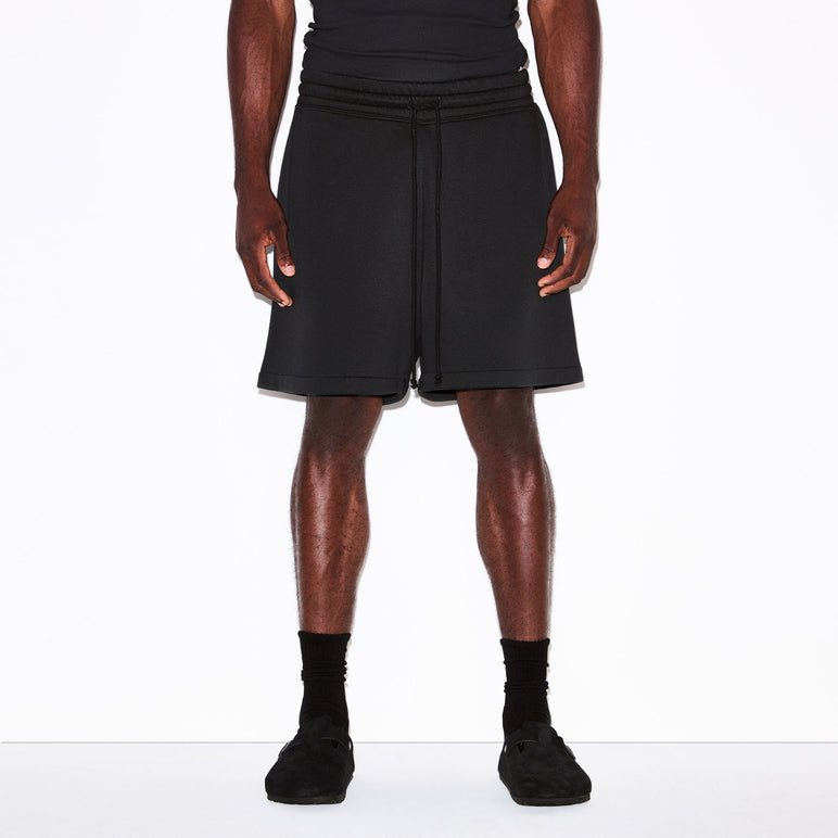 FLEECE LOUNGE MENS RELAXED SHORT | WASHED ONYX