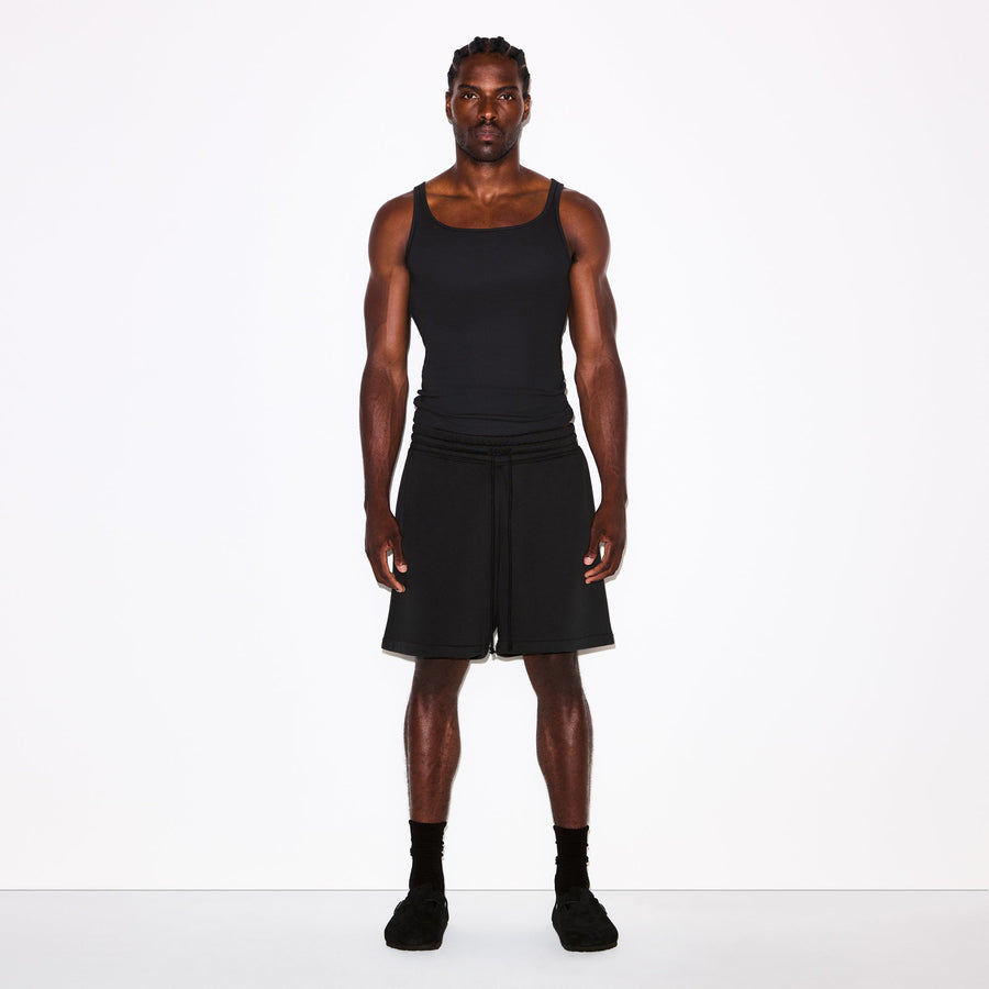 FLEECE LOUNGE MENS RELAXED SHORT | WASHED ONYX