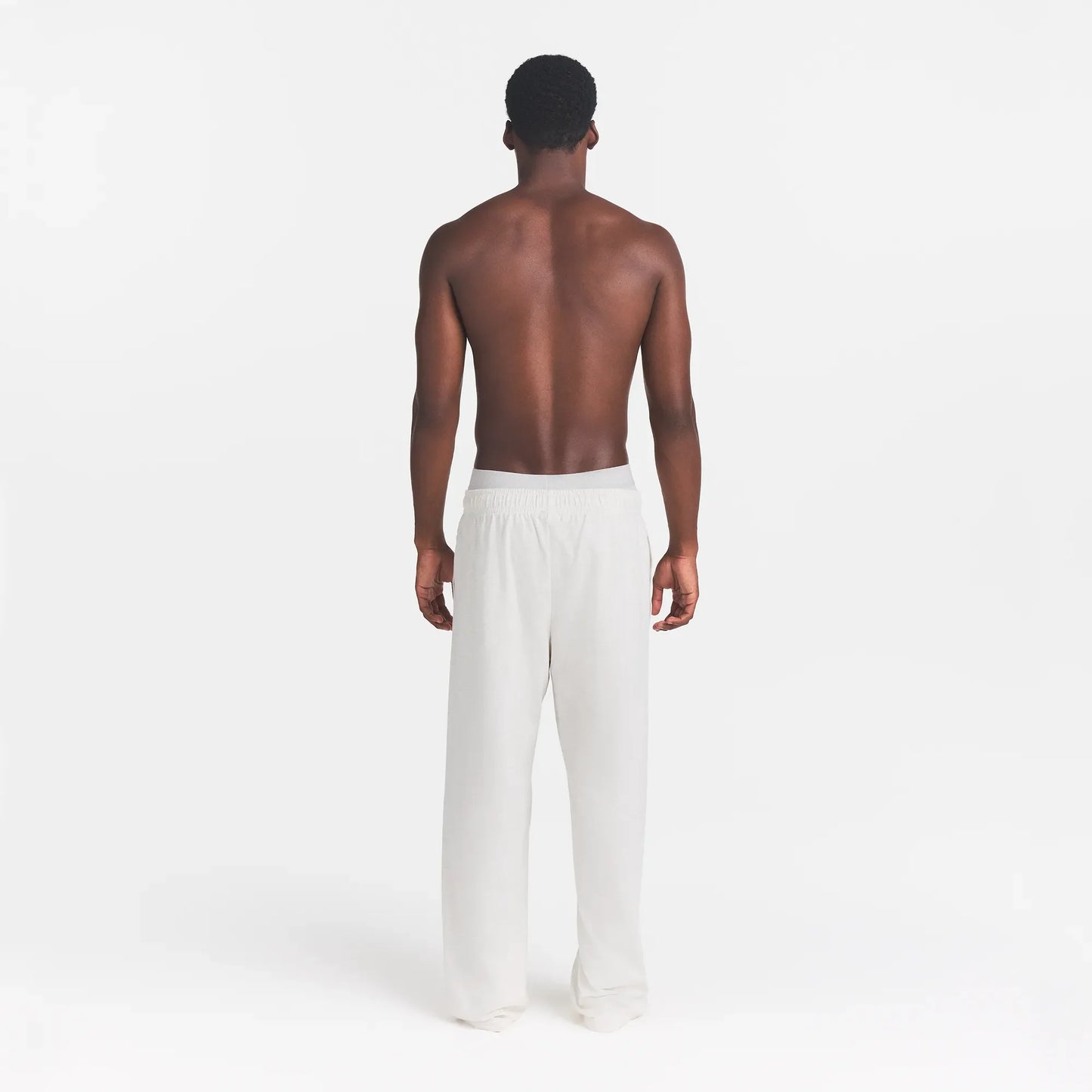 JERSEY LOUNGE MENS RELAXED STRAIGHT LEG PANT | CHALK HEATHER