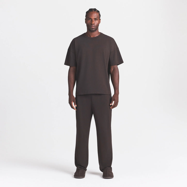JERSEY LOUNGE MENS RELAXED STRAIGHT LEG PANT | DARK ROAST