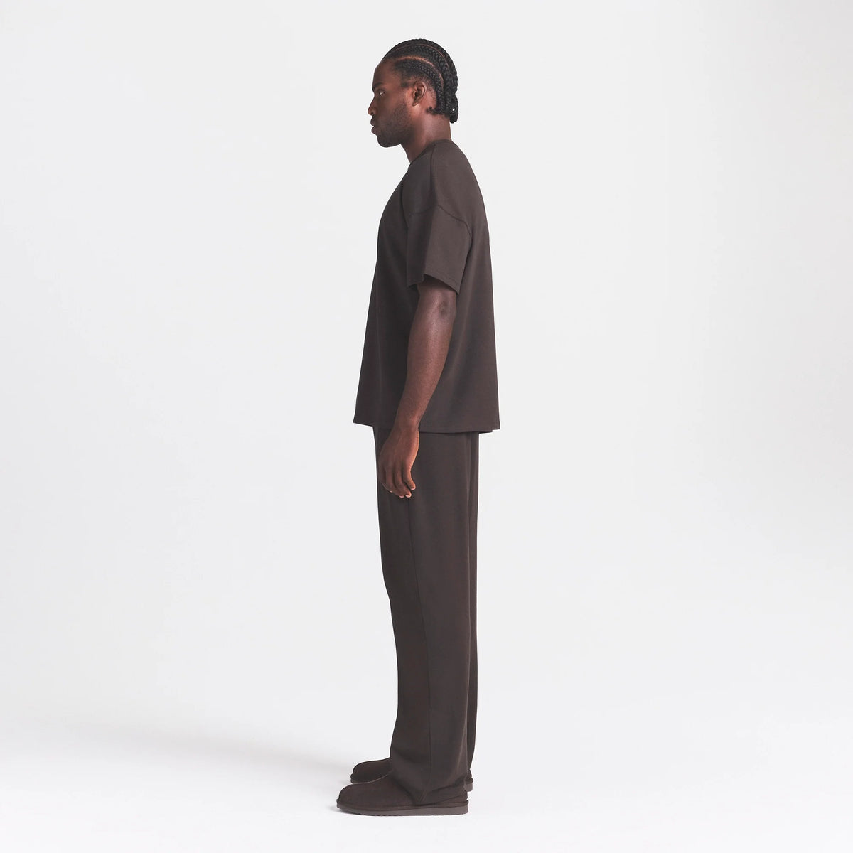 JERSEY LOUNGE MENS RELAXED STRAIGHT LEG PANT | DARK ROAST