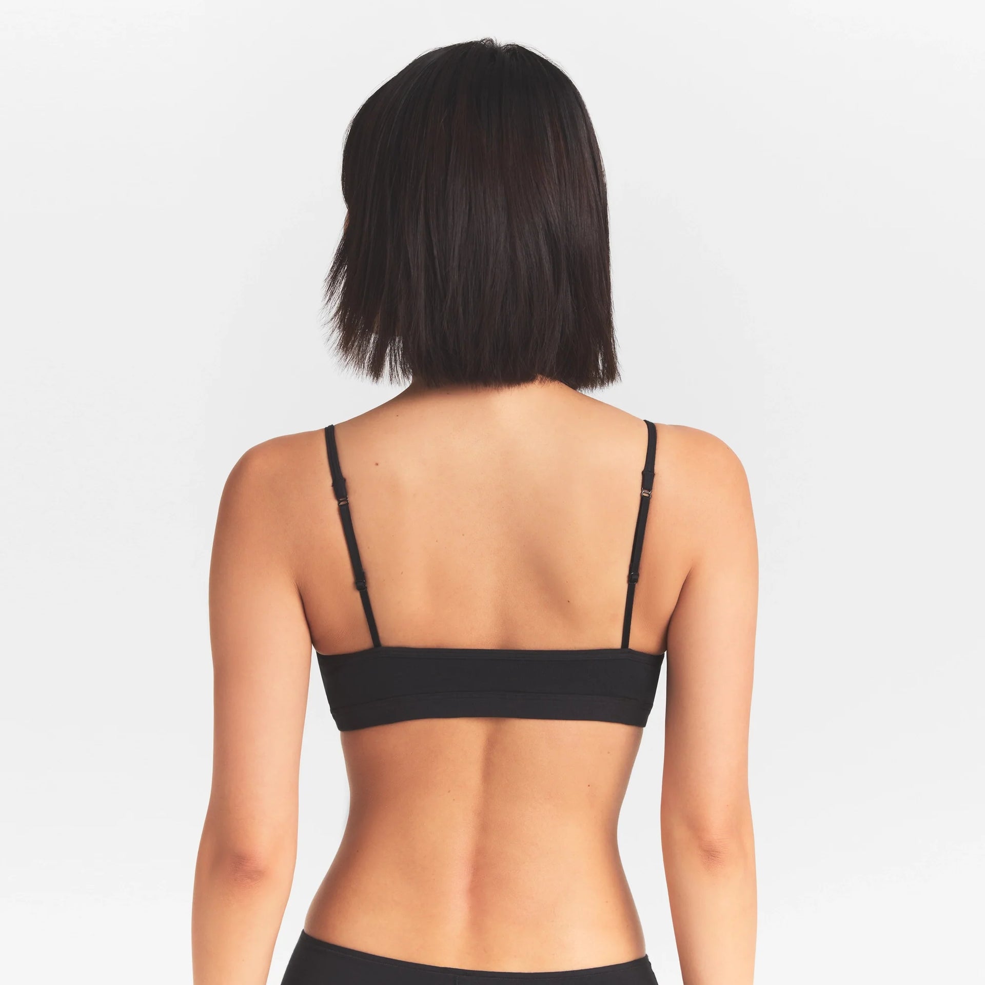 EVERYDAY COTTON SCOOP BRALETTE | ONYX