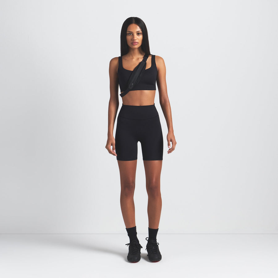 NikeSKIMS MATTE SCOOP NECK BRA | OBSIDIAN