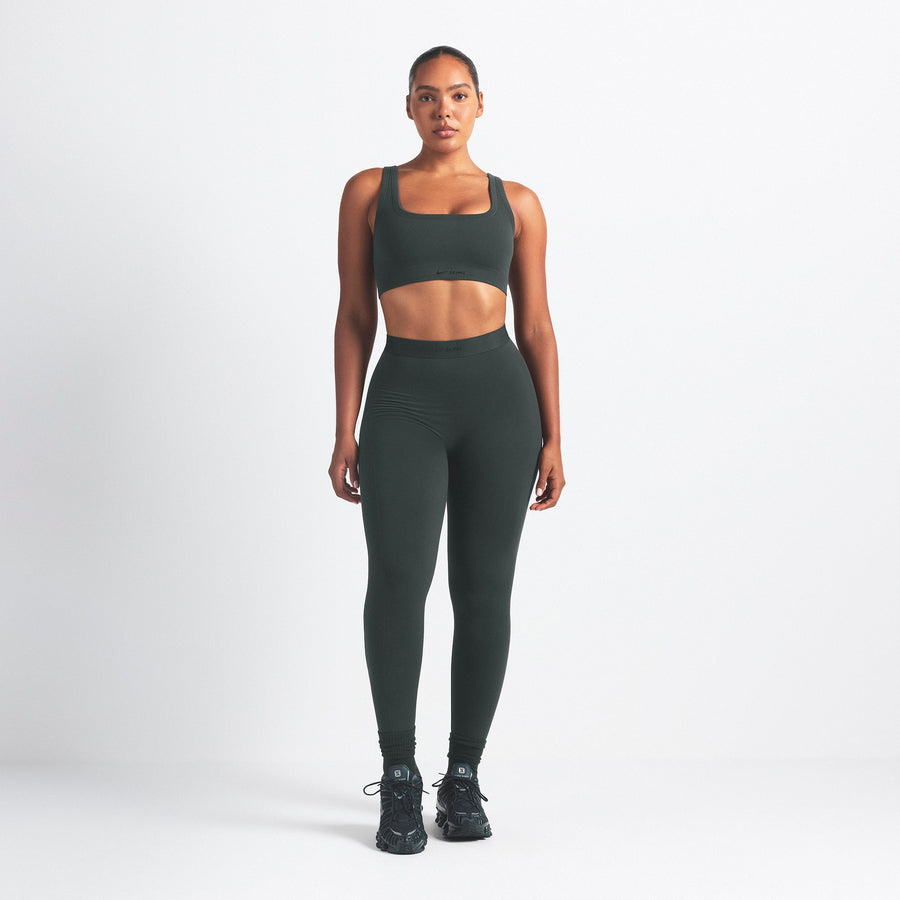 NikeSKIMS VINTAGE SEAMLESS SCOOP NECK BRA | DARK TEAL