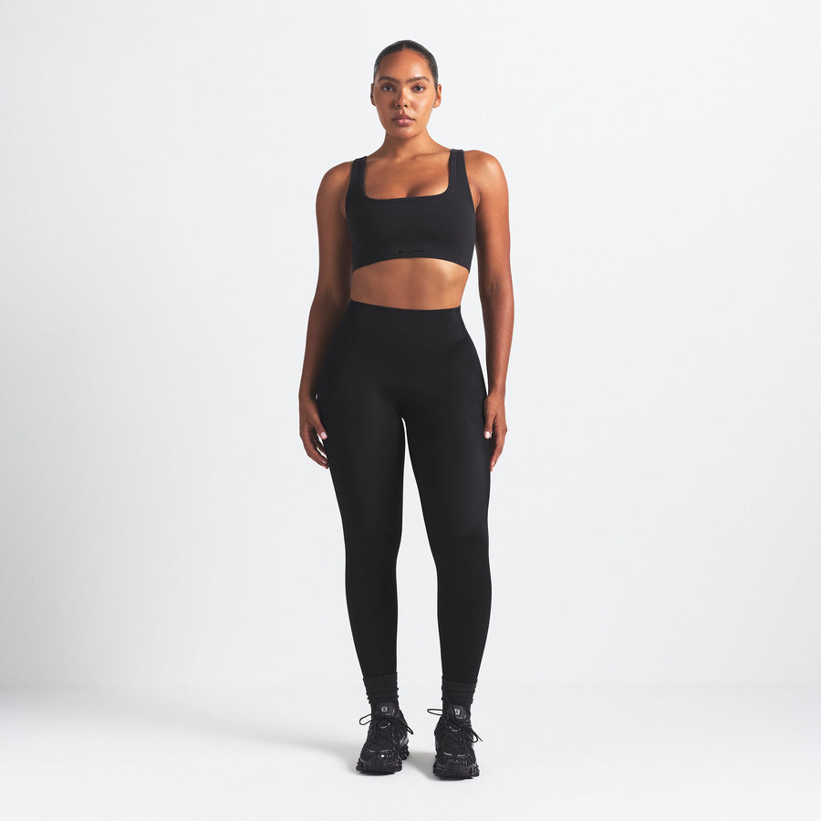 NikeSKIMS VINTAGE SEAMLESS SCOOP NECK BRA | OBSIDIAN