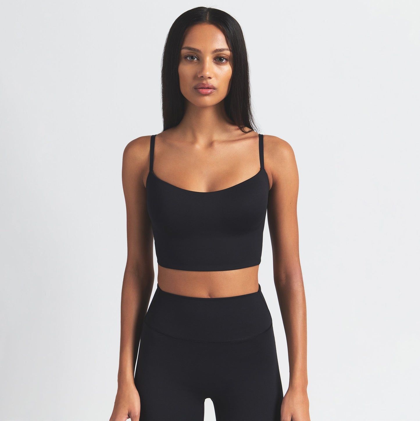 NikeSKIMS MATTE CAMI BRA TOP | OBSIDIAN