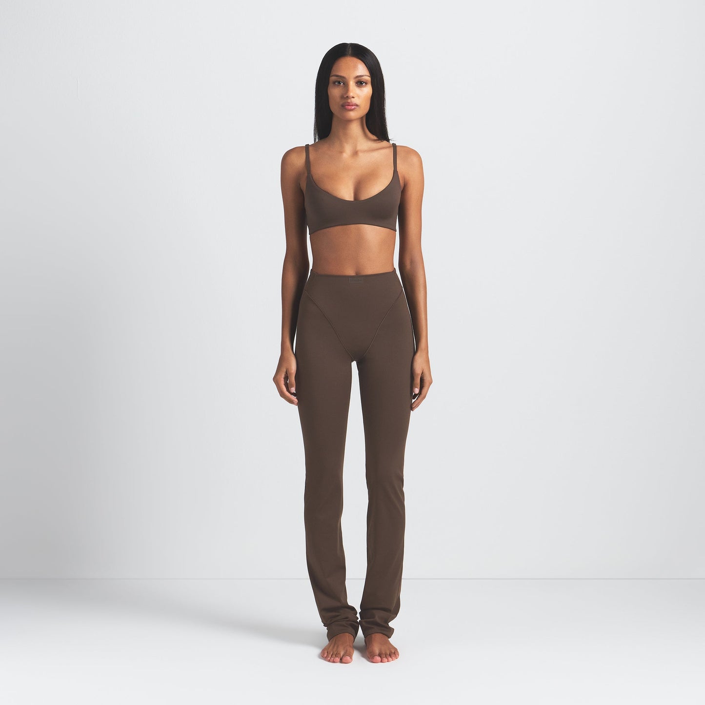 NikeSKIMS MATTE MICRO SCOOP BRA | DARK SEPIA