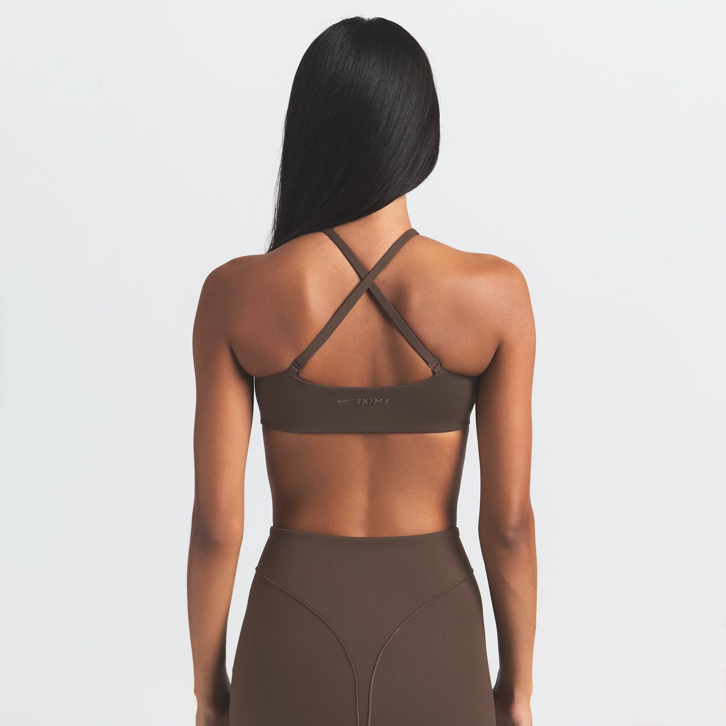 NikeSKIMS MATTE MICRO SCOOP BRA | DARK SEPIA