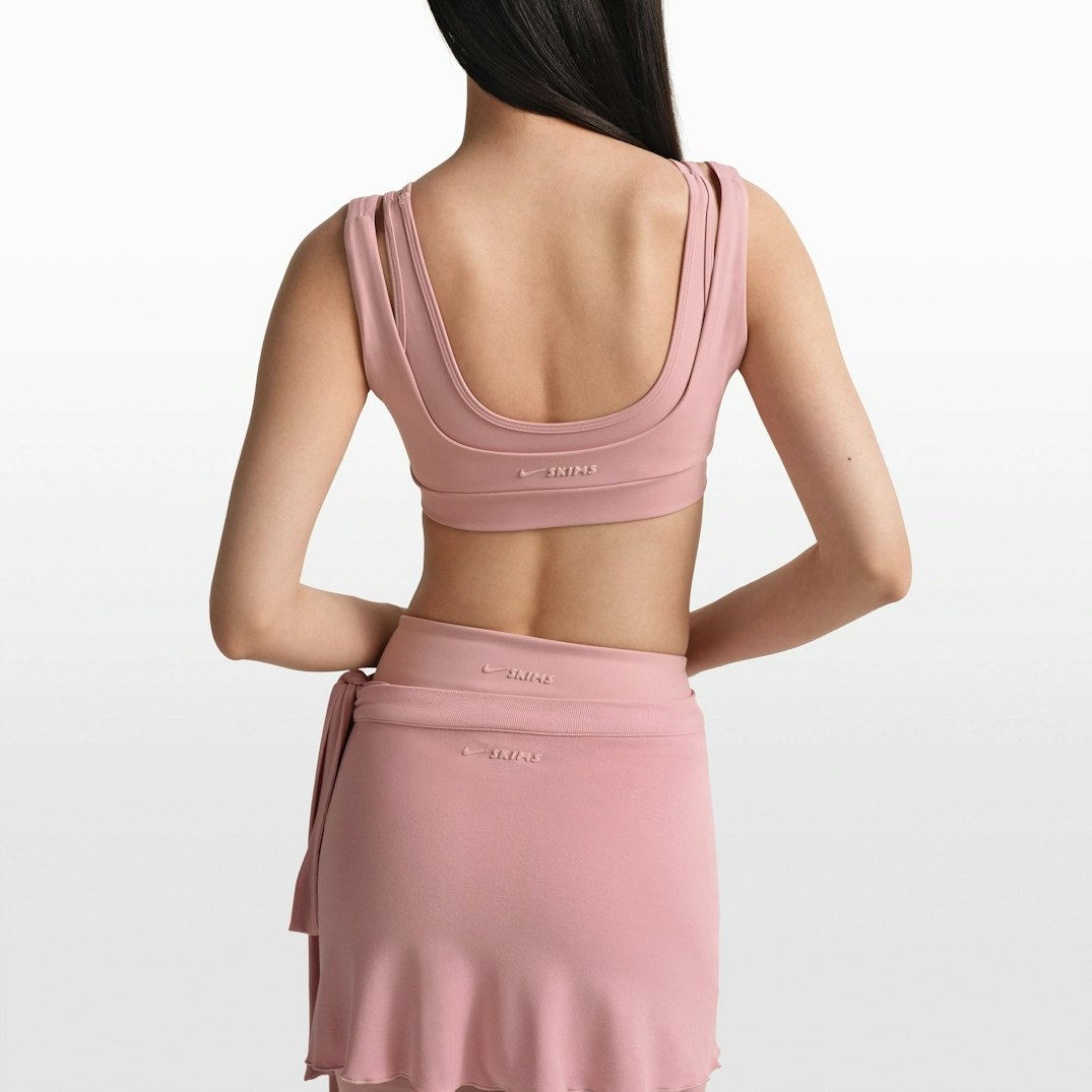 NikeSKIMS MATTE DOUBLE STRAP SCOOP BRA | HIMALAYAN