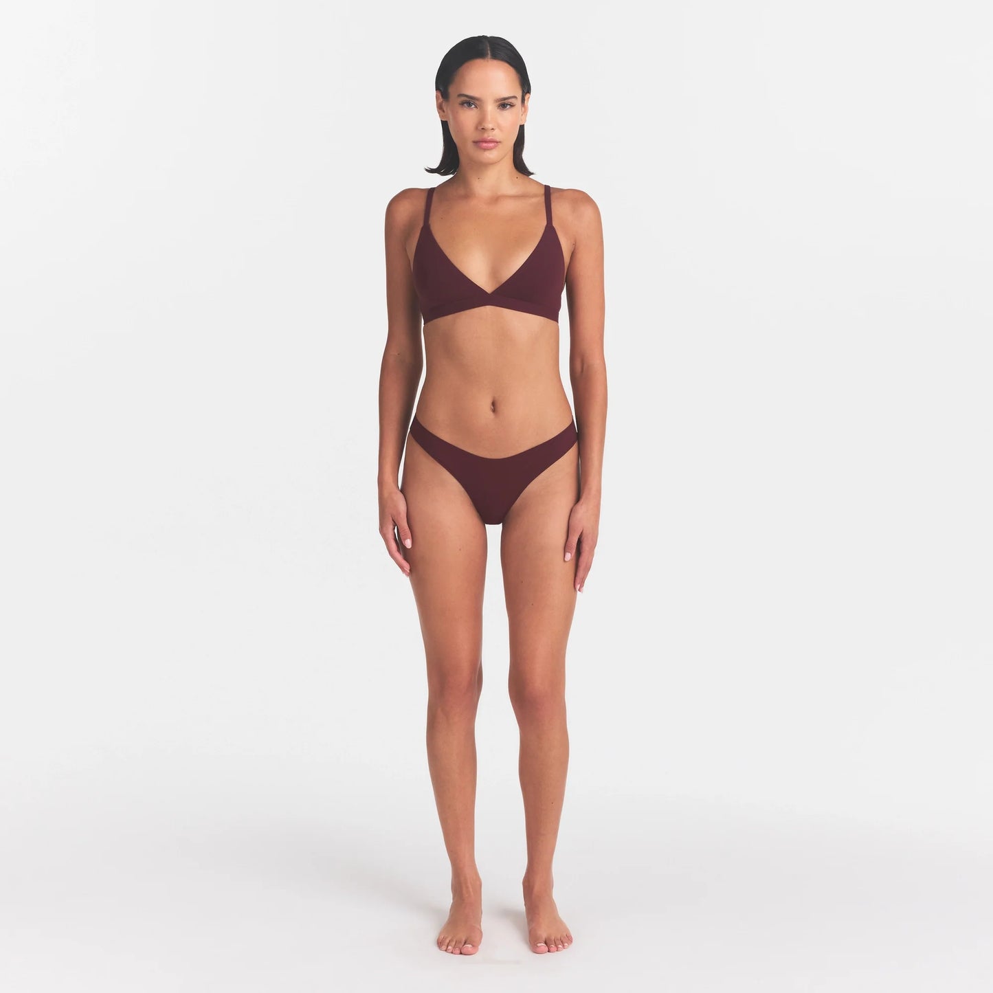 FITS EVERYBODY TRIANGLE BRALETTE | CURRANT
