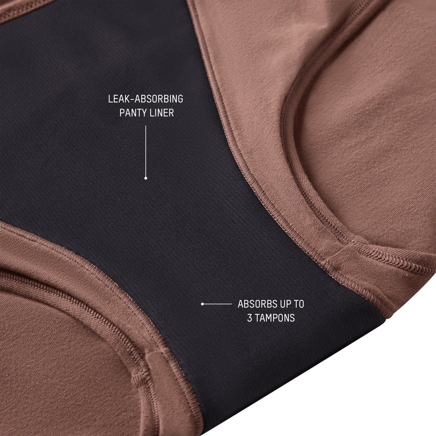 PERIOD PANTIES BRIEF | OBSIDIAN